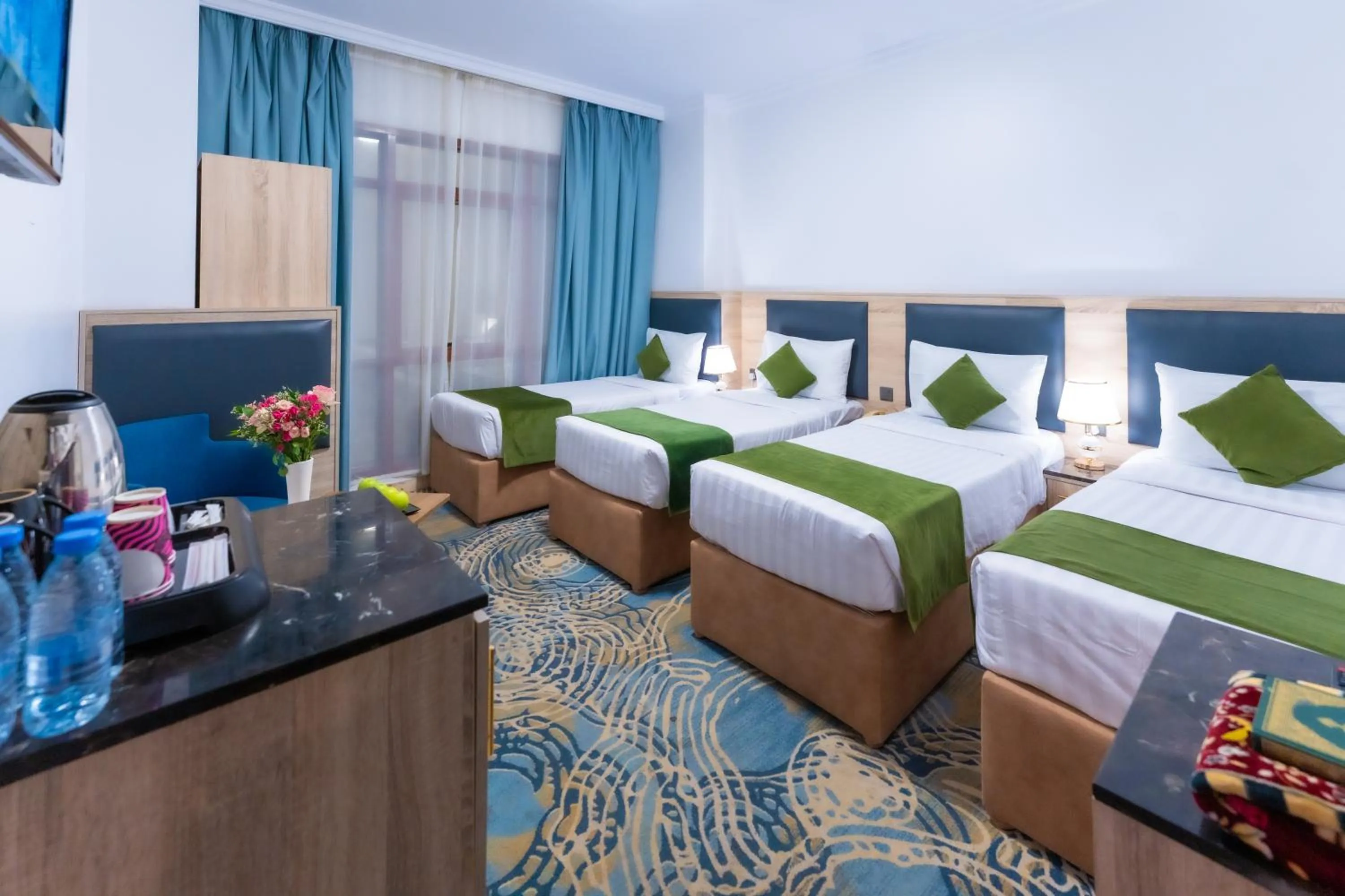 Bed in Hayah Al Waha Hotel