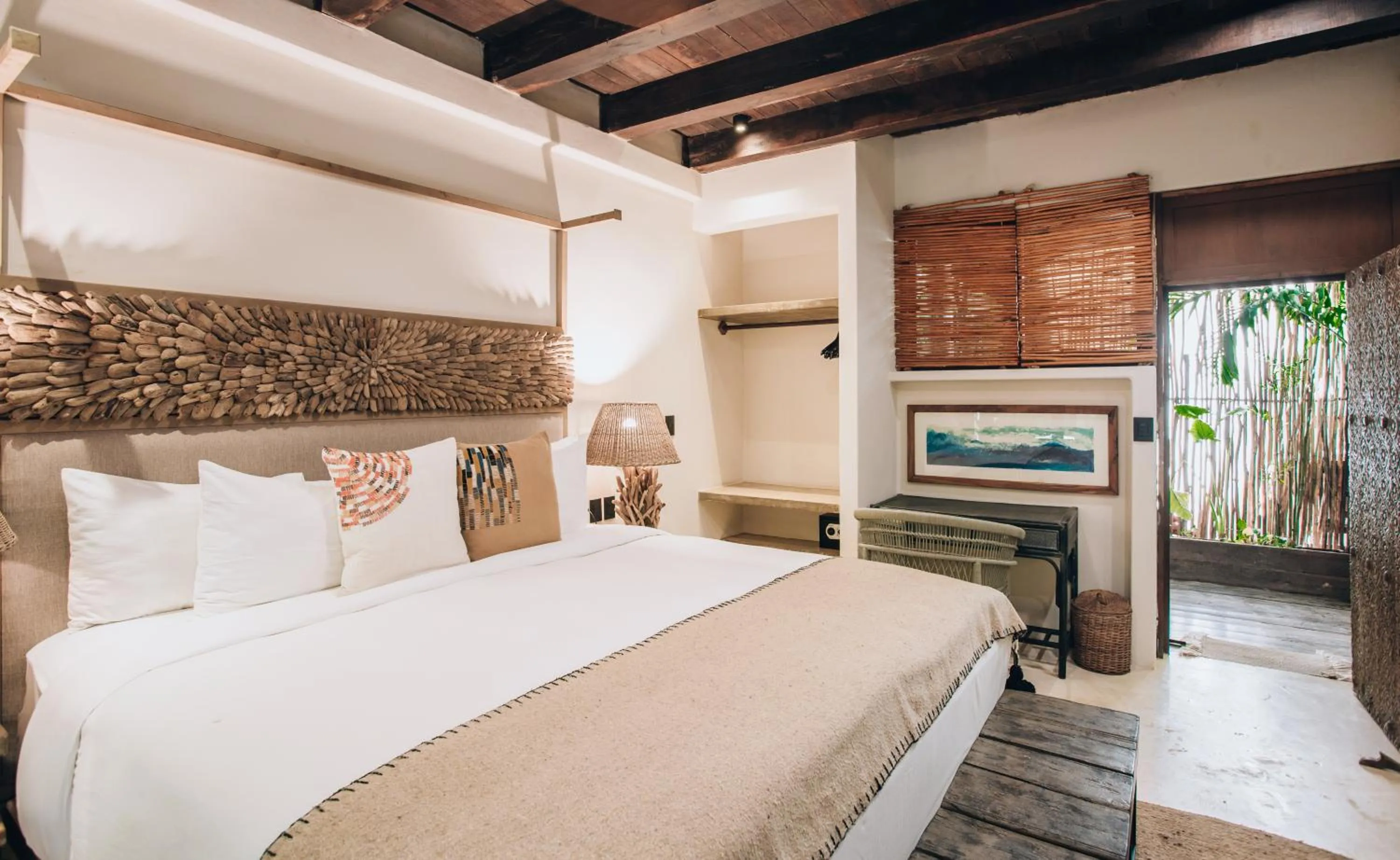 Bedroom, Bed in Orchid House Tulum Jungle