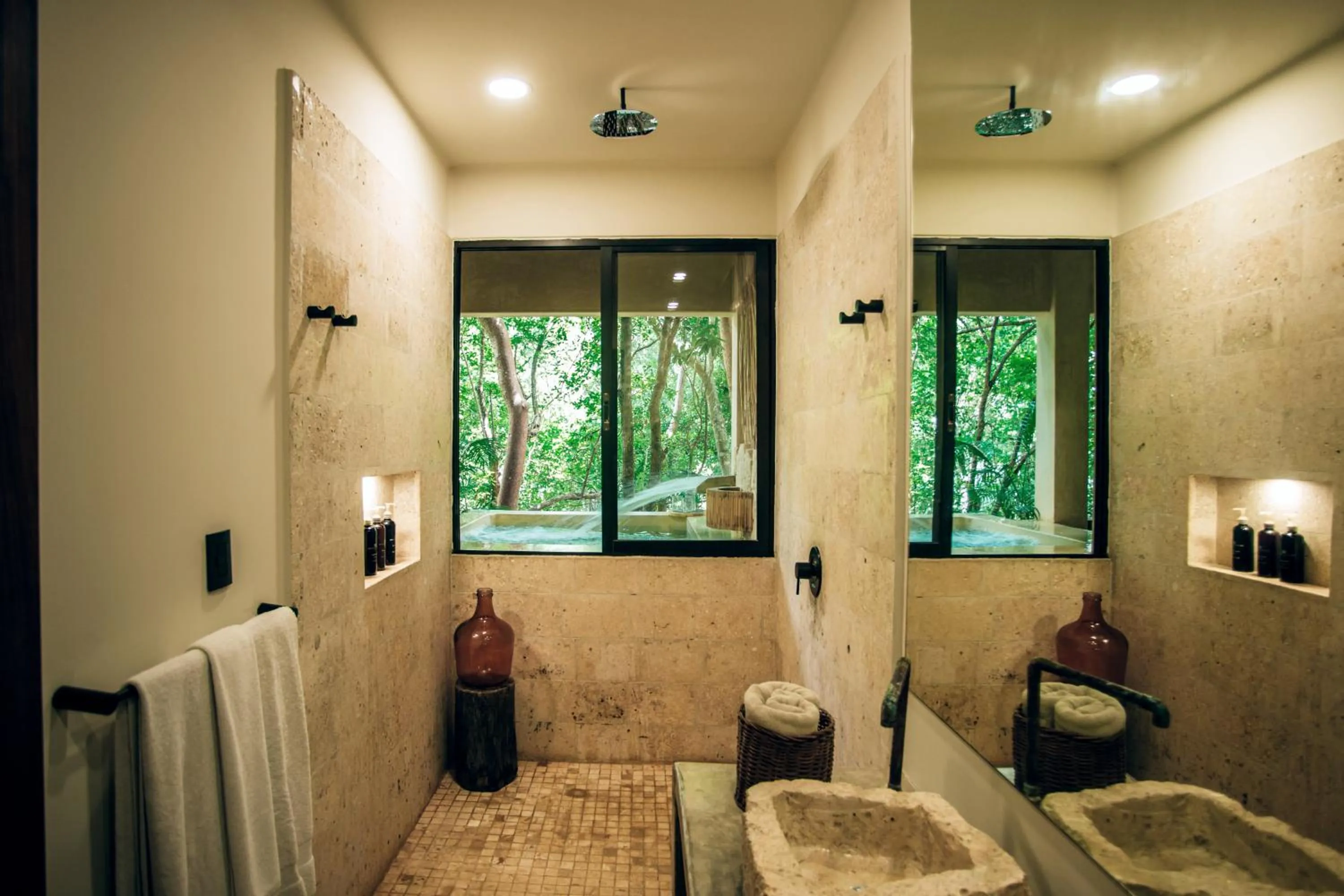 Bathroom in Orchid House Tulum Jungle
