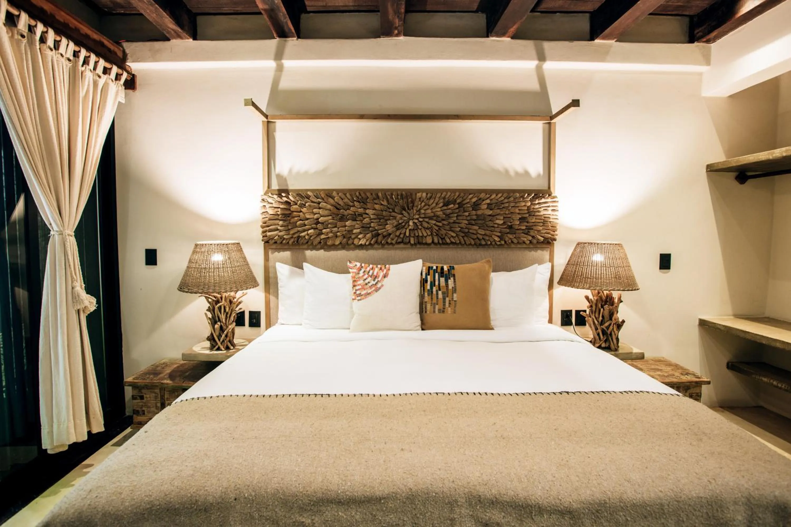 Bed in Orchid House Tulum Jungle