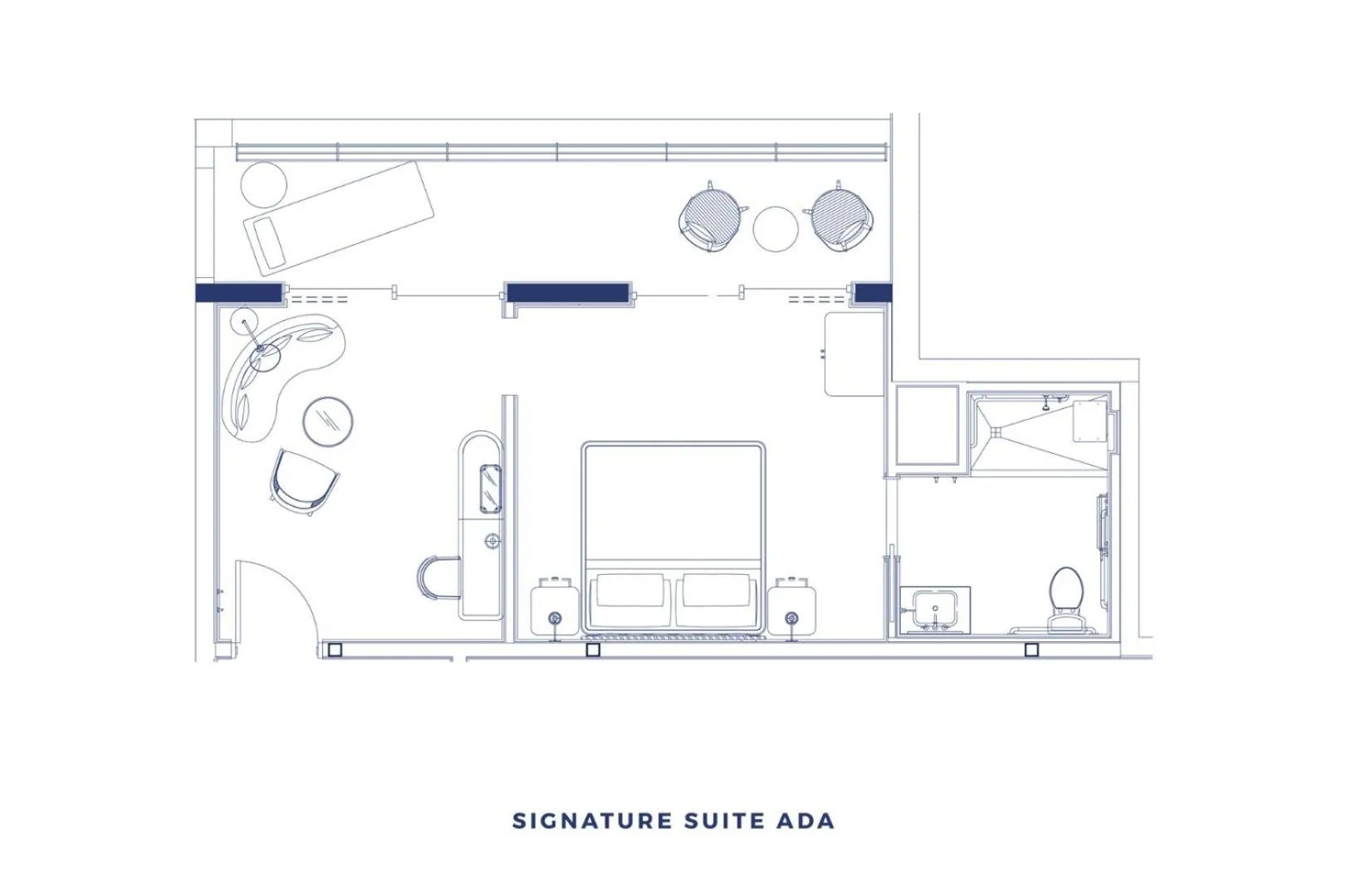 Floor plan in Mr. C Miami - Coconut Grove