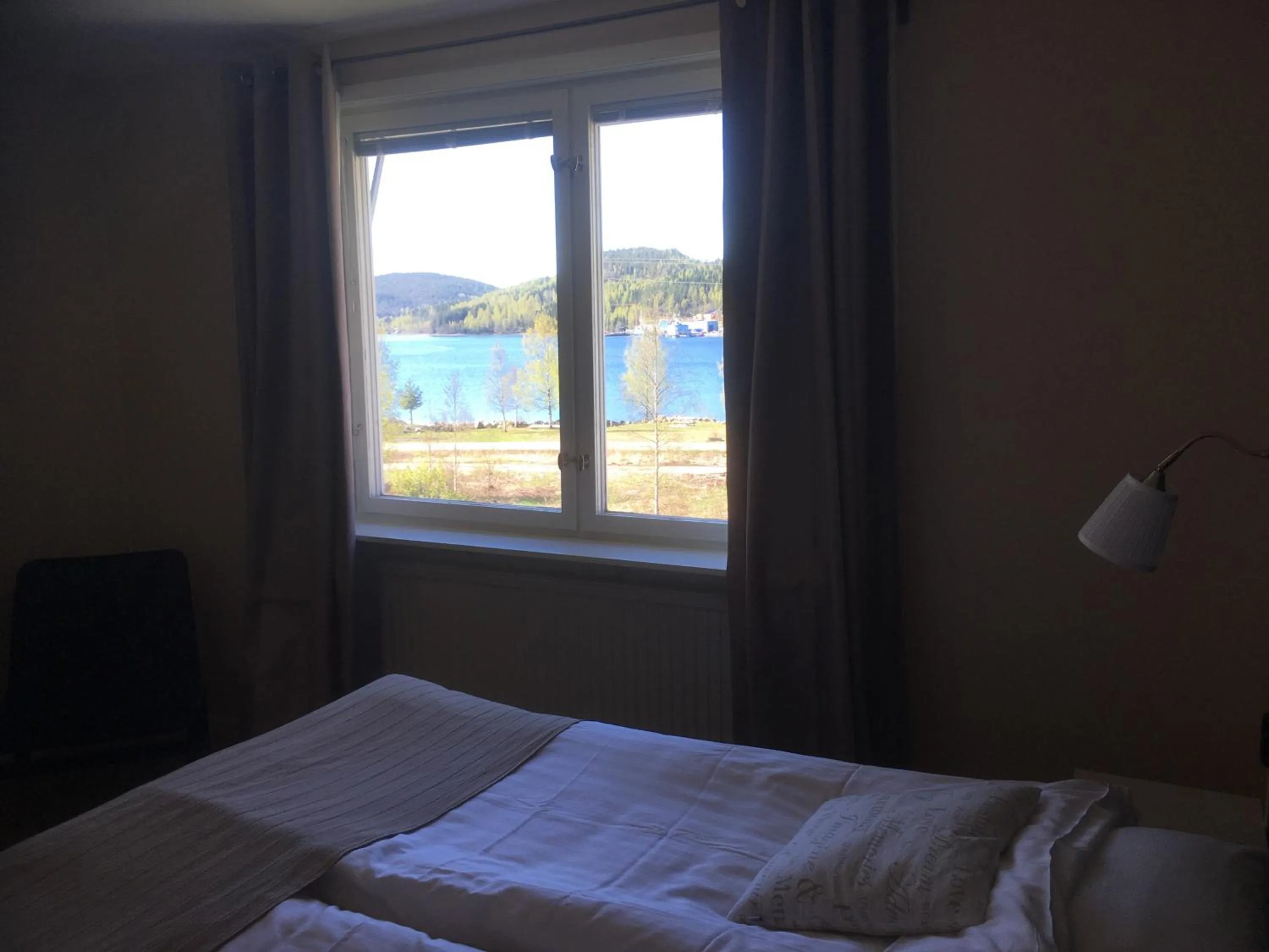 Sea view, Bed in Docksta Hotell