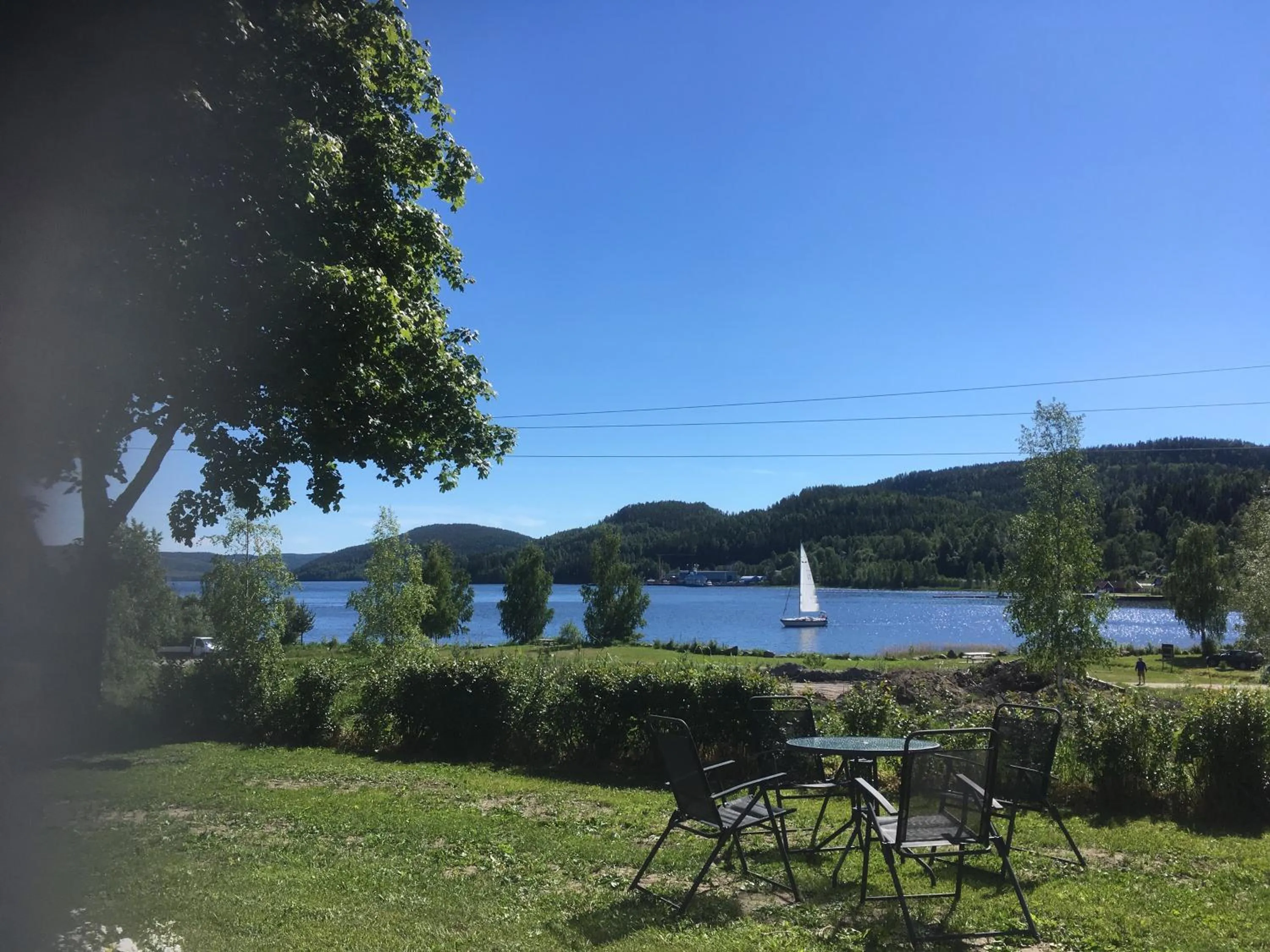 Garden view in Docksta Hotell