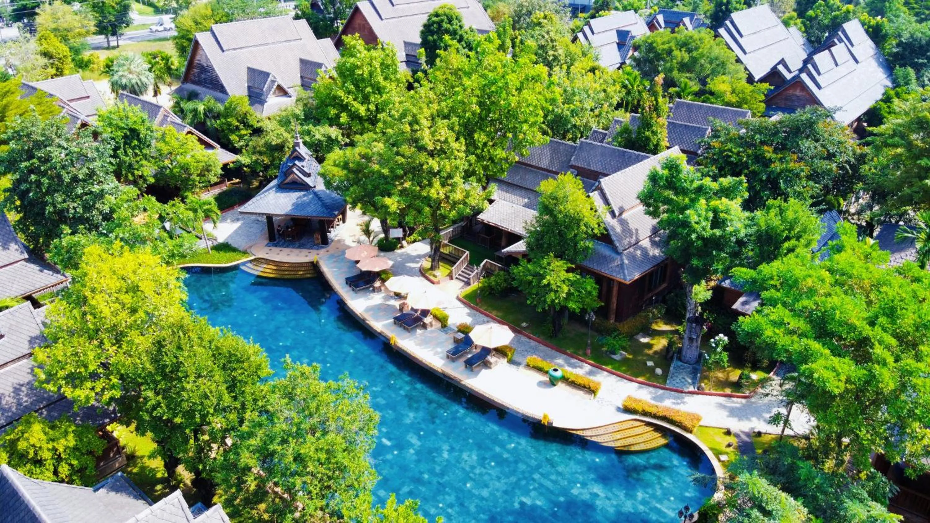 Bird's eye view in WandaVista Resort Khum Wang Nuea Chiang Mai清迈万达文华酒店北国之宫