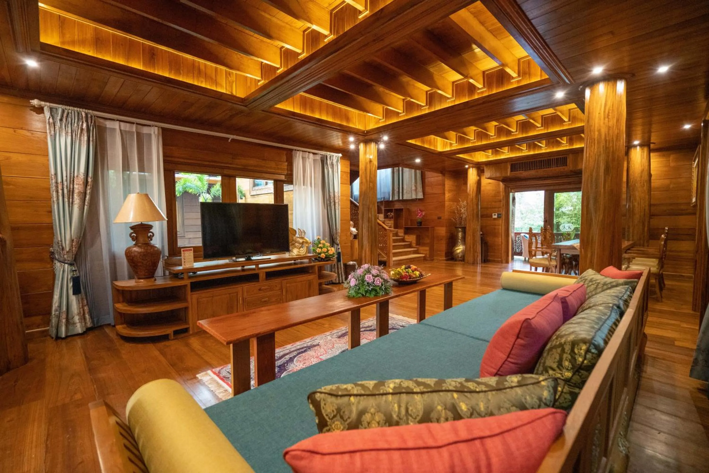 Living room in WandaVista Resort Khum Wang Nuea Chiang Mai清迈万达文华酒店北国之宫
