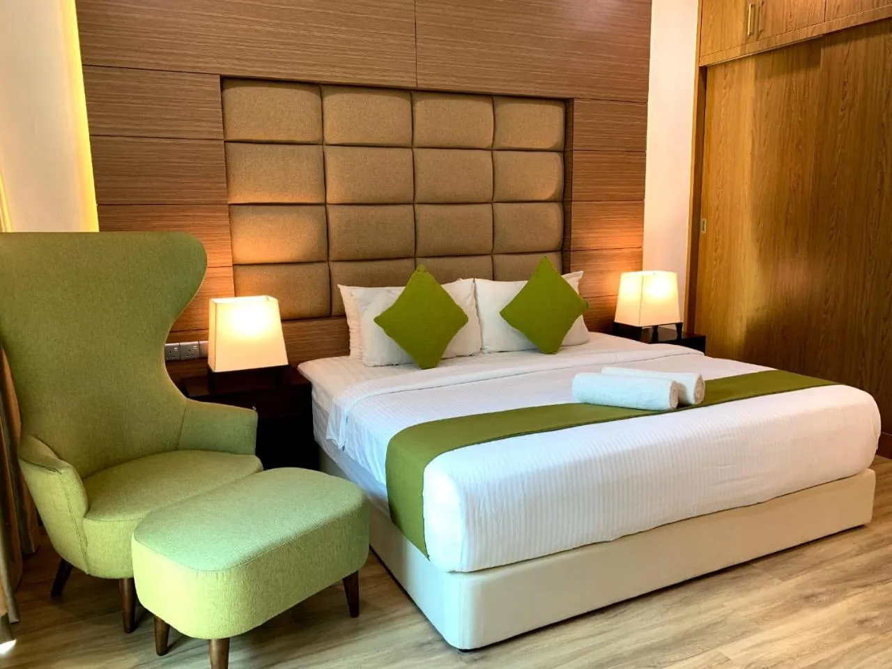 Bed in SANDY GARDEN RESORT LANGKAWI