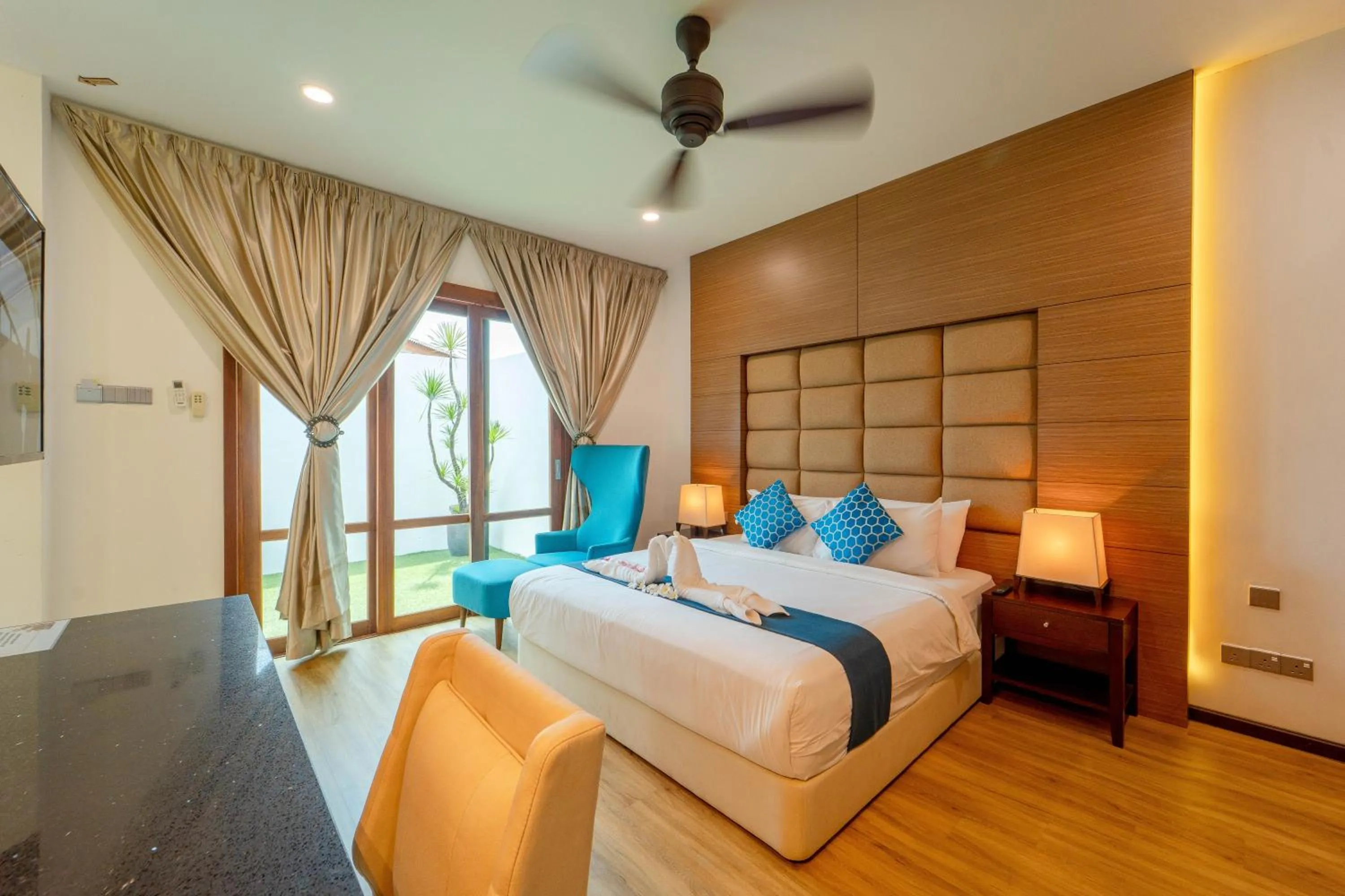 Bed in SANDY GARDEN RESORT LANGKAWI