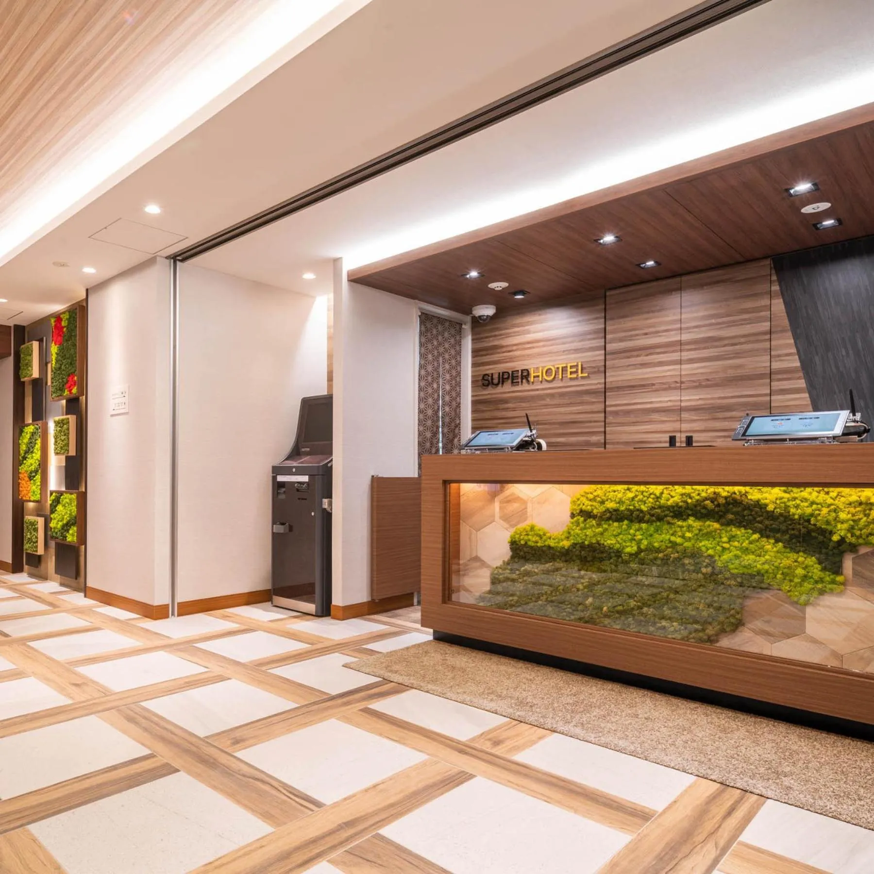 Lobby or reception in Super Hotel Nagano Iida Inter