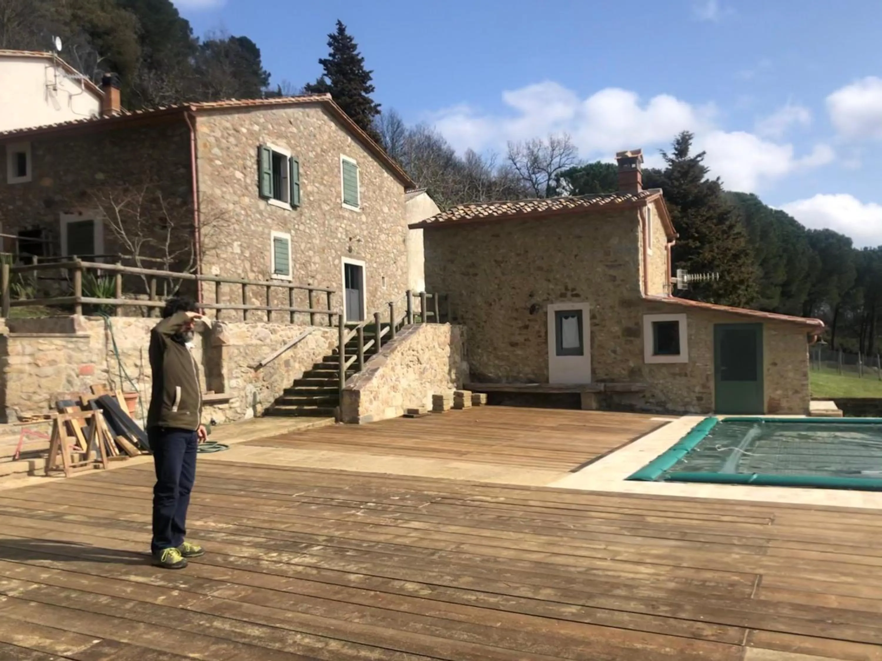 Solarium in B&B Podere Camaiano