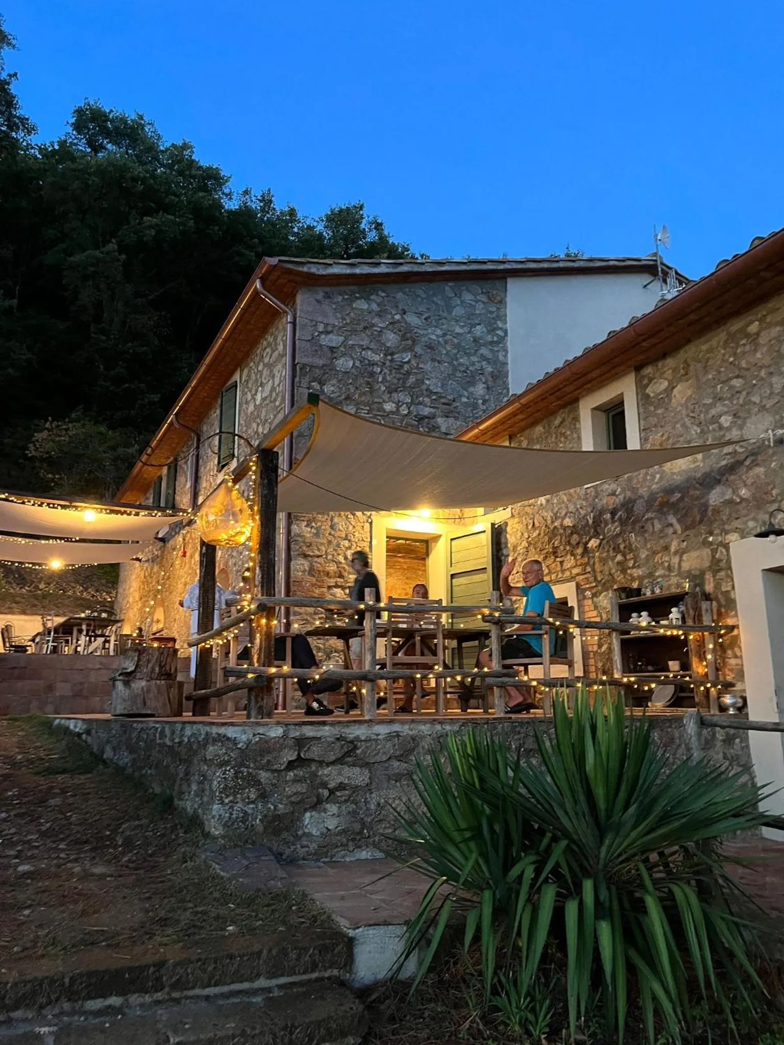 Patio in B&B Podere Camaiano
