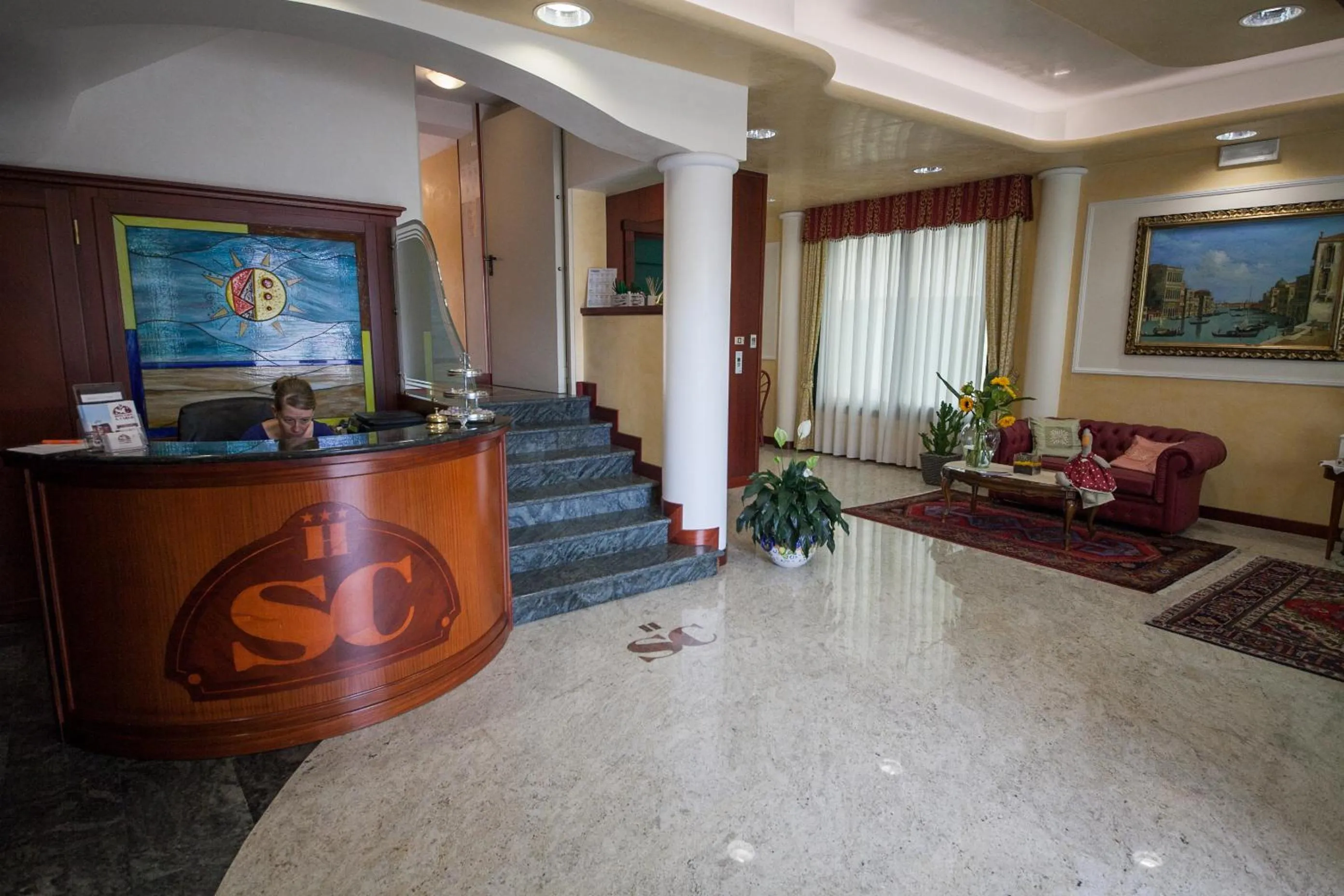 Lobby or reception in Hotel Garni San Carlo