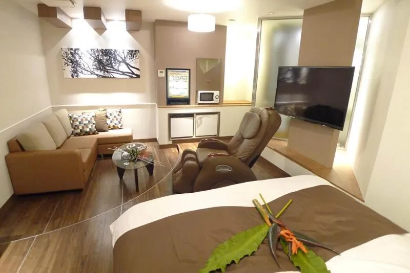 Bed in Hotel GOLF Nirasaki (Adult Only)