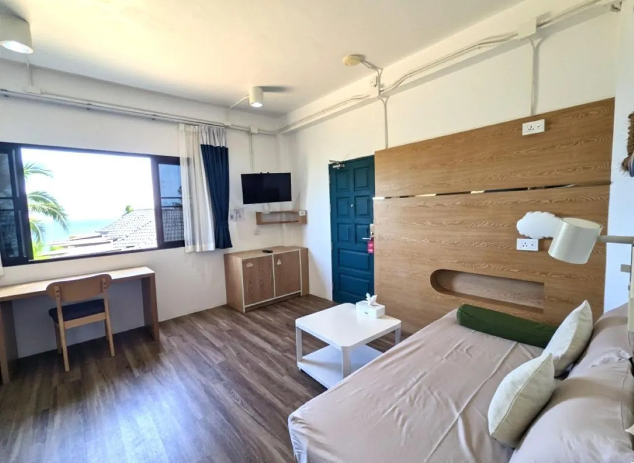 Living room, Bed in The Rock Samui Beach Resort