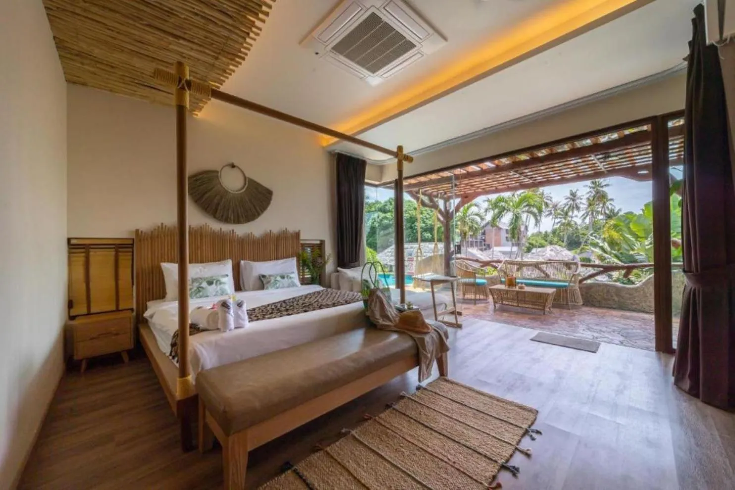 Bed in The Rock Samui Beach Resort