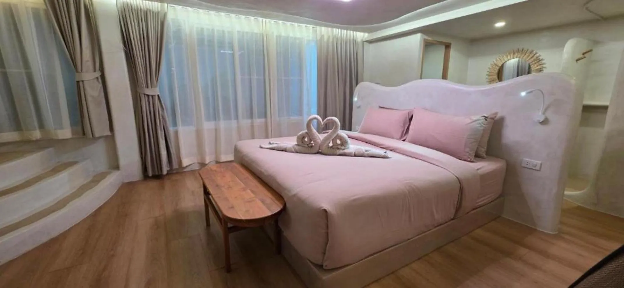 Bed in The Rock Samui Beach Resort