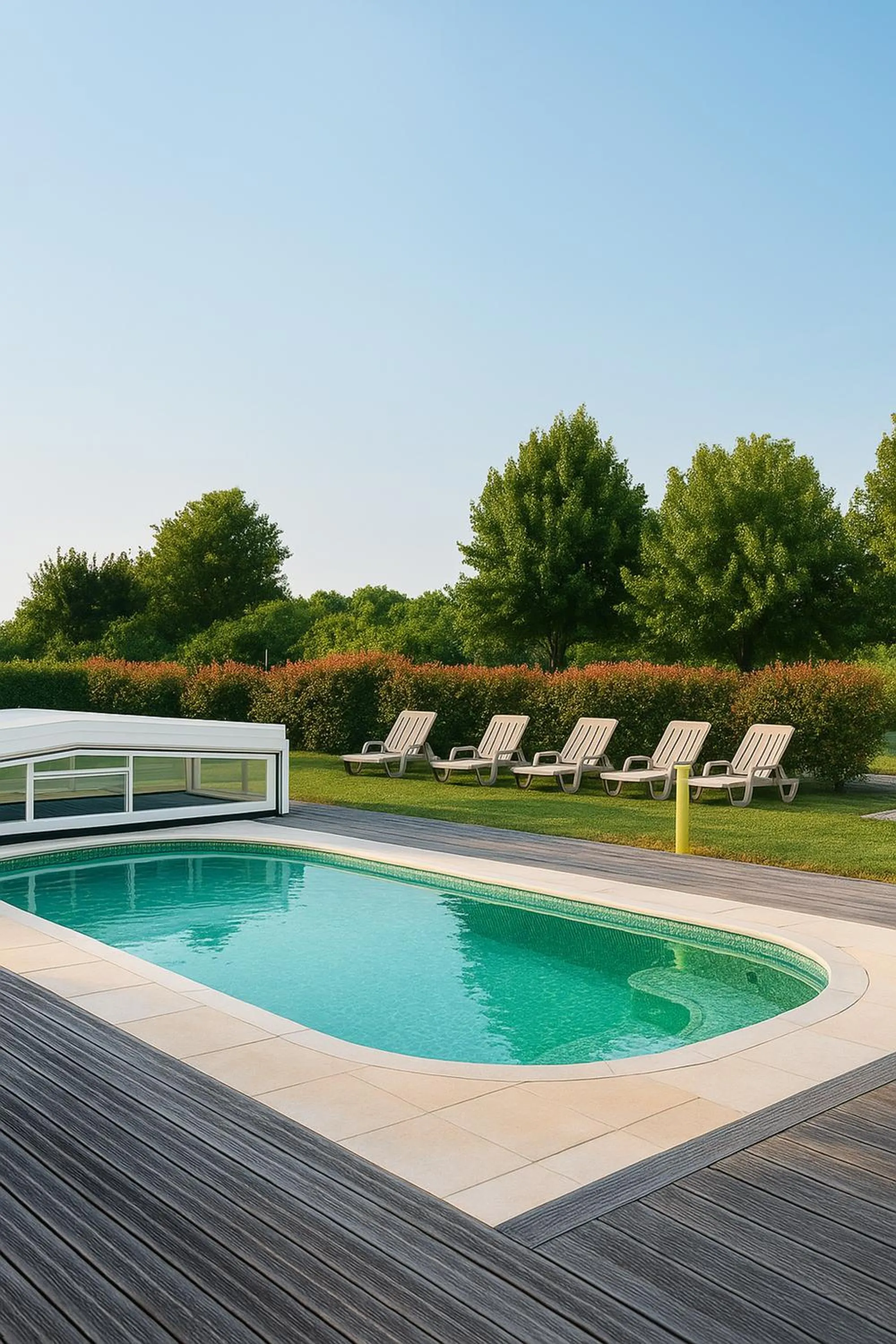 Swimming pool in Hôtel ibis Styles Montargis Arboria