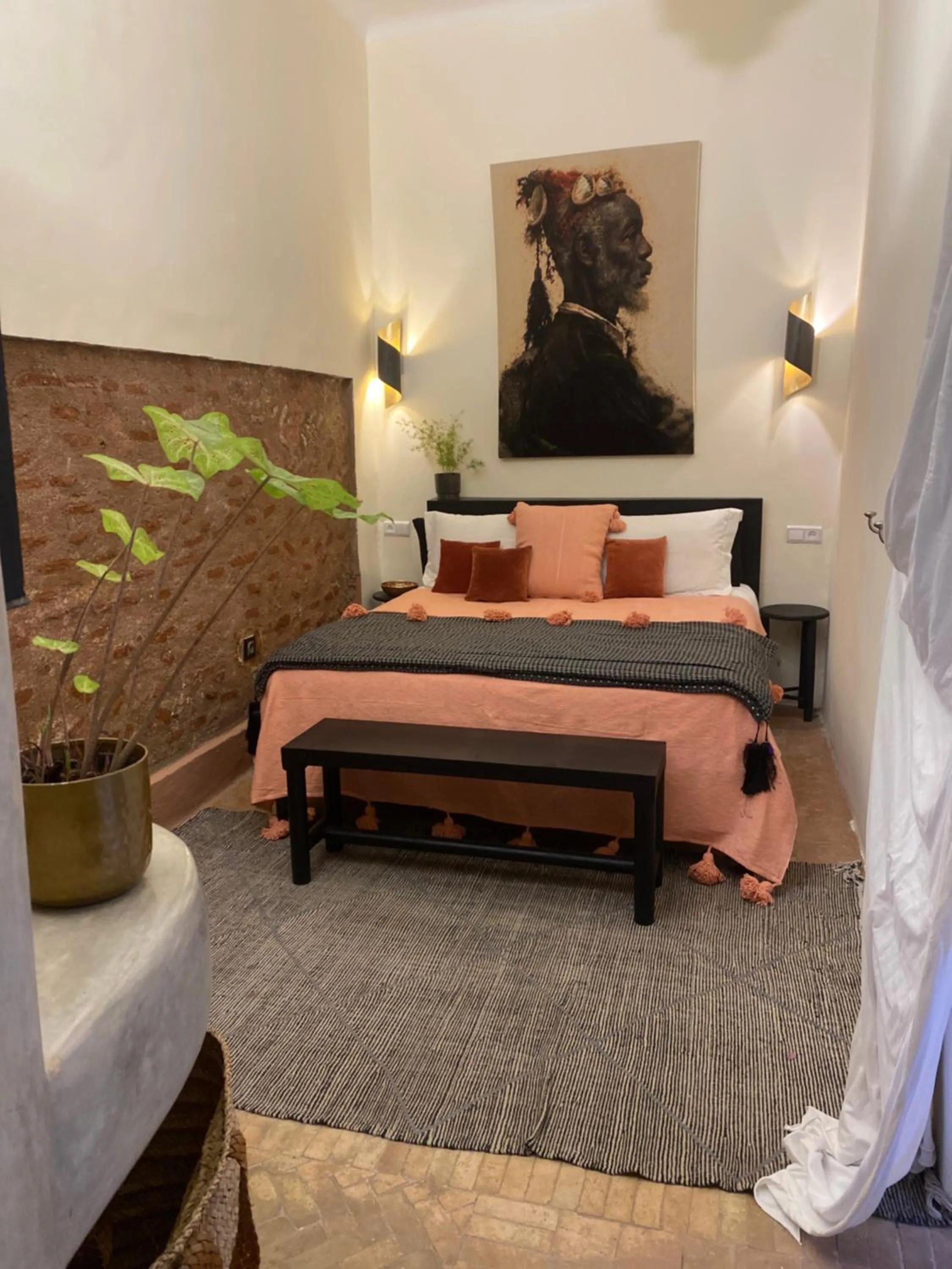 Bed in Riad Wabisabi