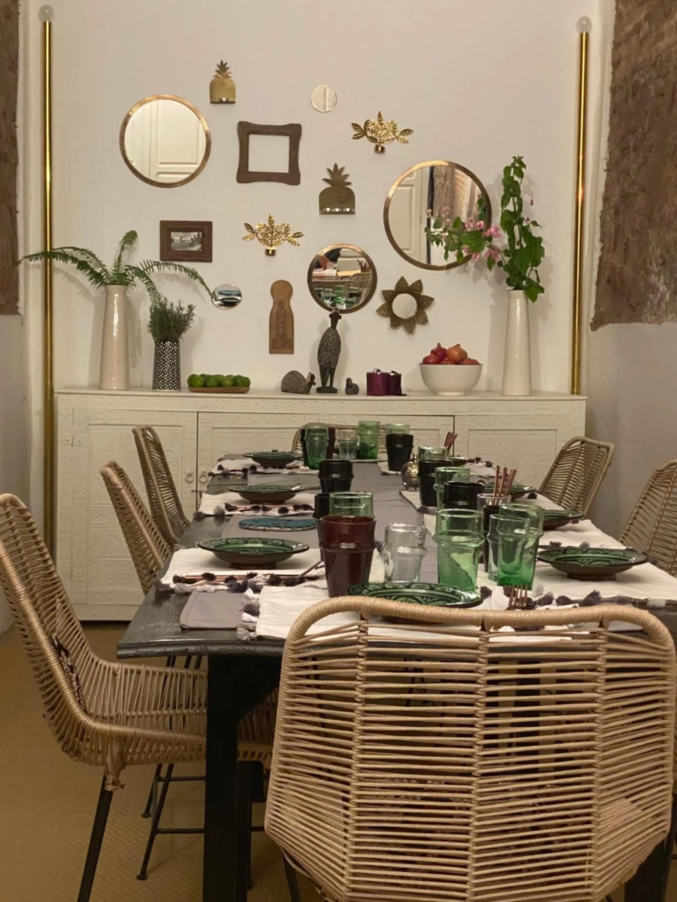 Dining area in Riad Wabisabi