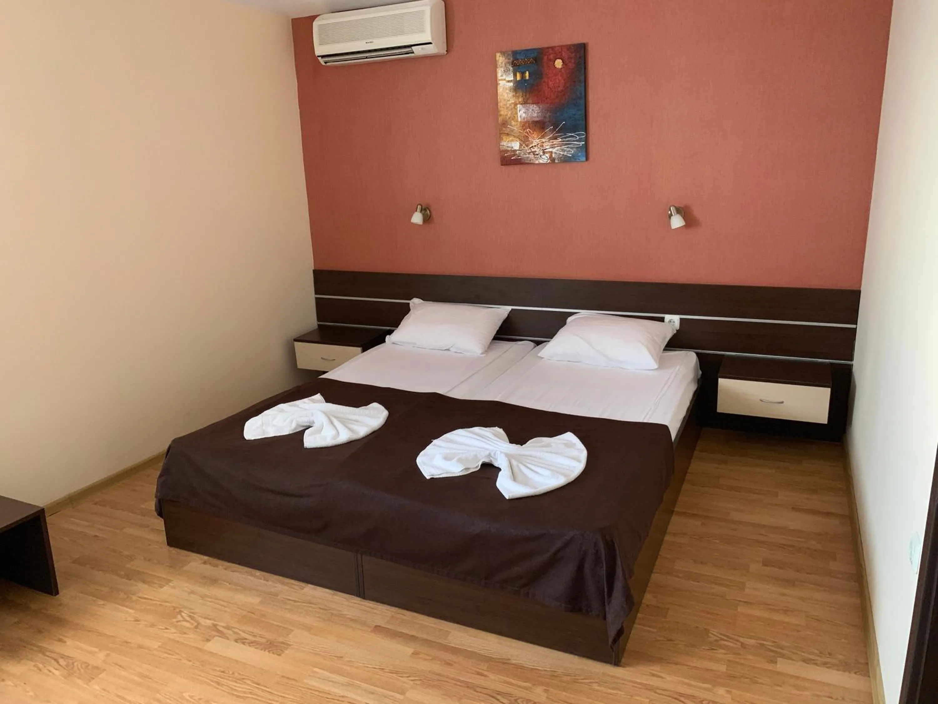 Bed in Family Hotel Piter