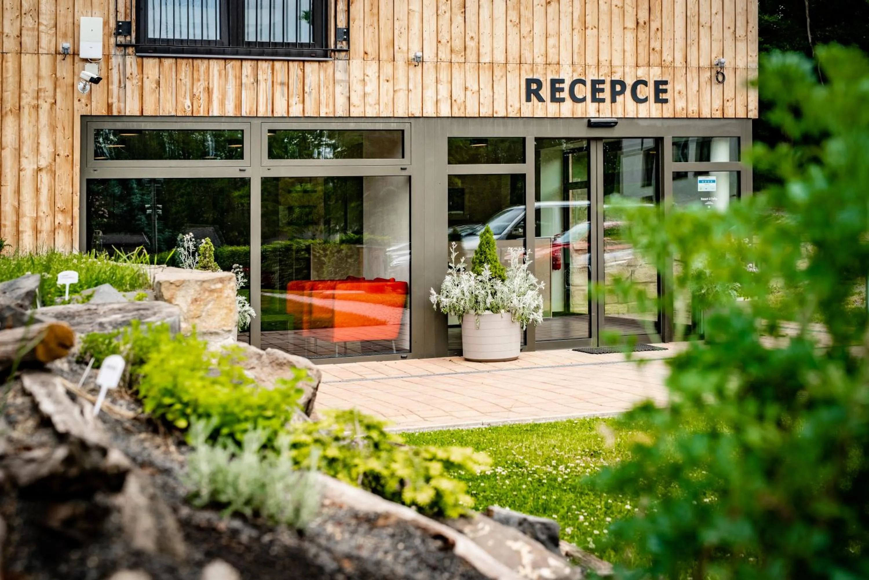 Lobby or reception in Resort U Fořta