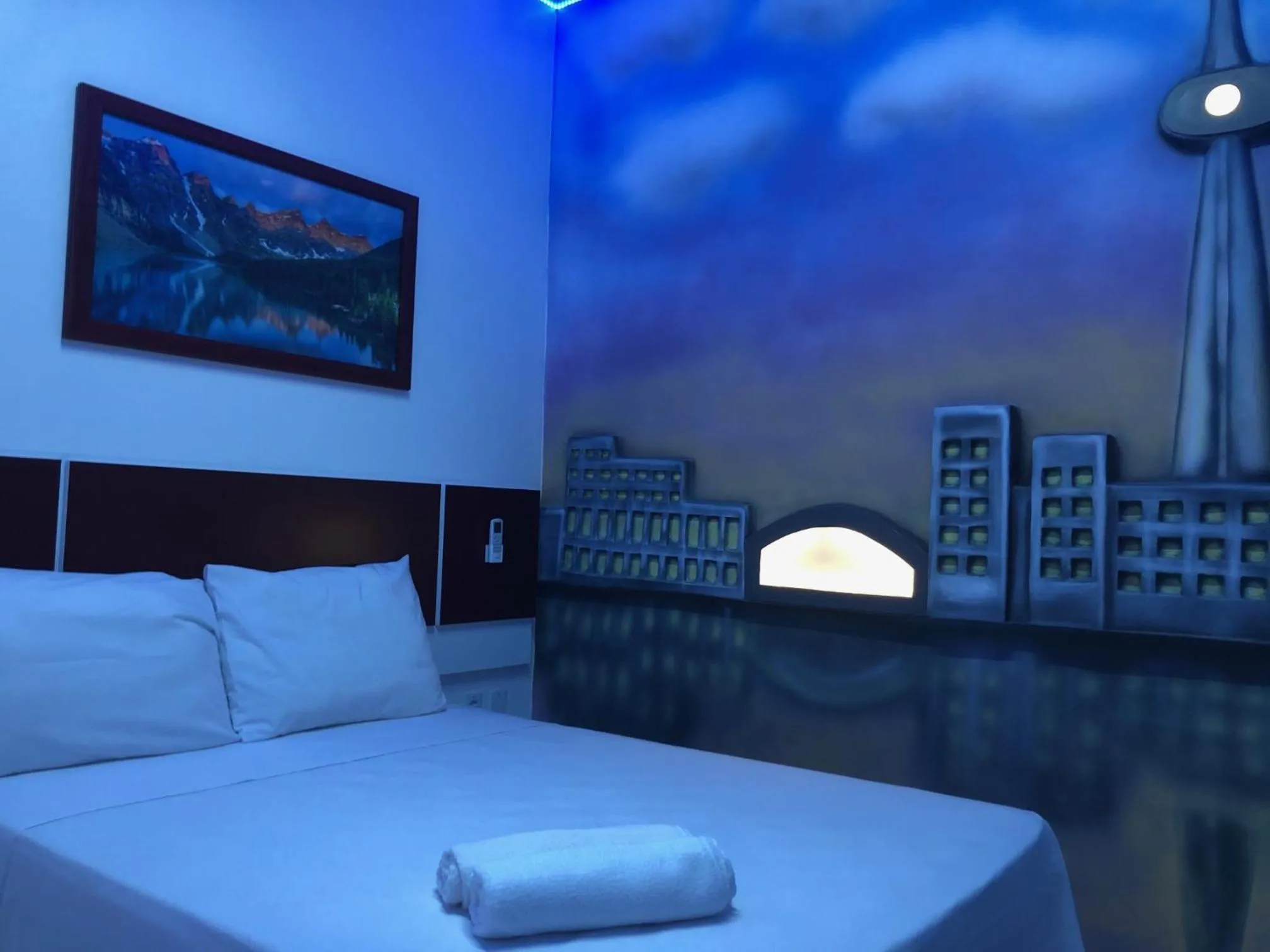 Bed in Pousada Country K no Parque Aquamak