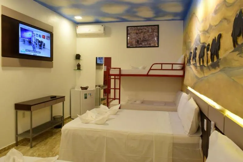 Bed in Pousada Country K no Parque Aquamak