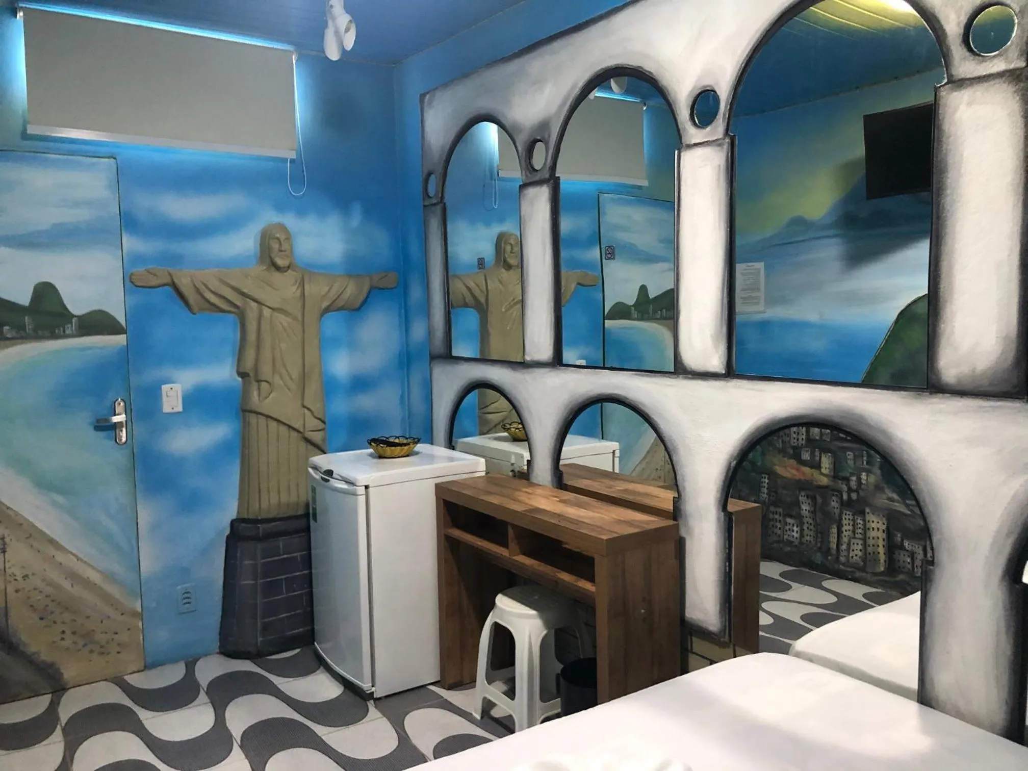 Bed in Pousada Country K no Parque Aquamak