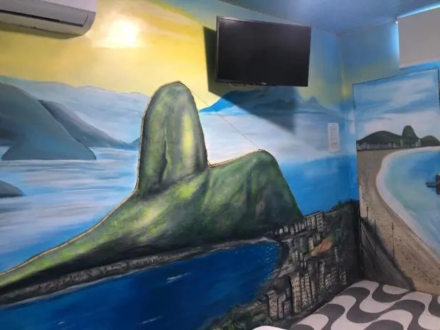 Bed in Pousada Country K no Parque Aquamak