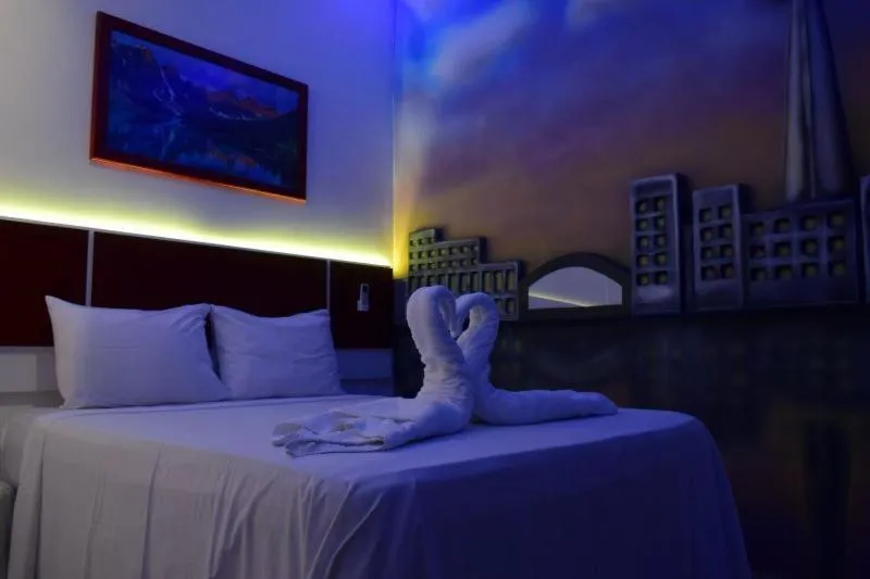 Bed in Pousada Country K no Parque Aquamak