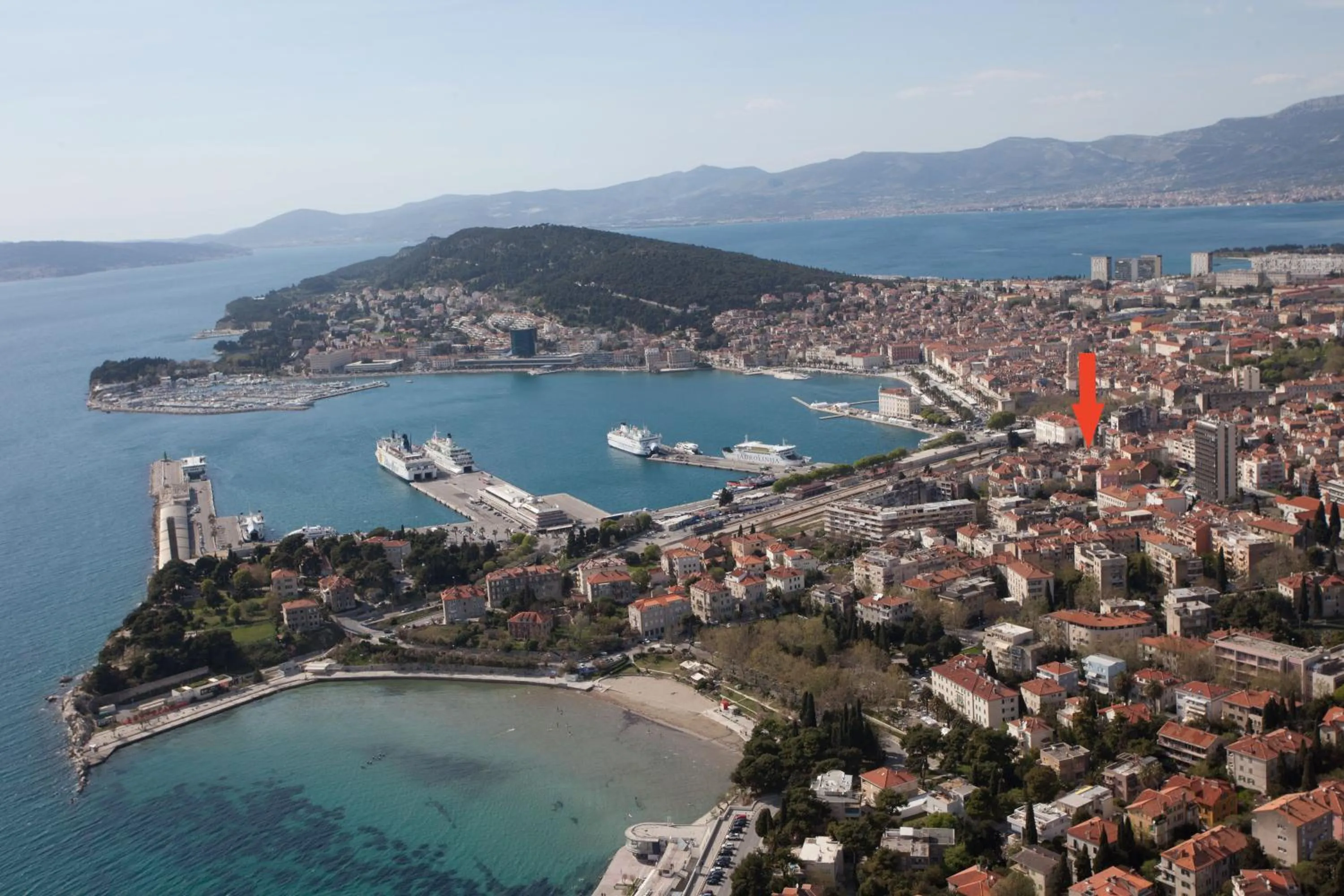 Bird's eye view in Villa Toni Design Apartments