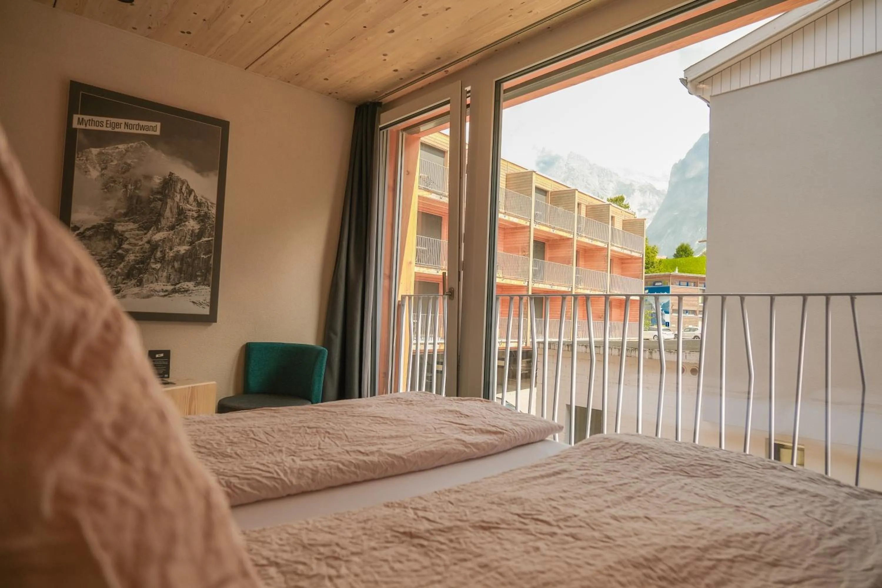 View (from property/room), Bed in Eiger Lodge Chic