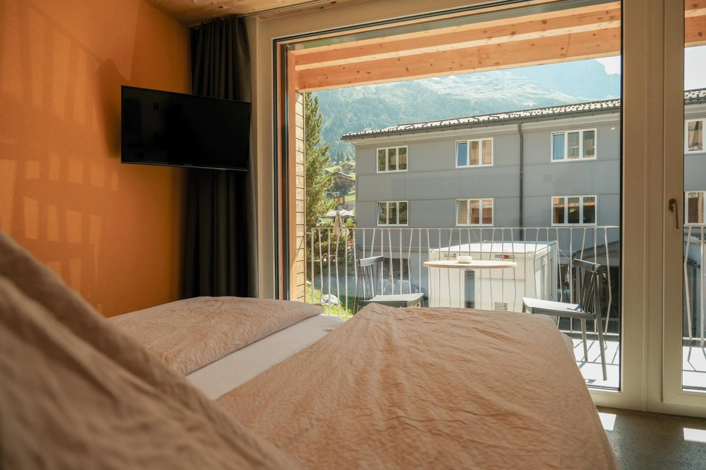 View (from property/room), Bed in Eiger Lodge Chic