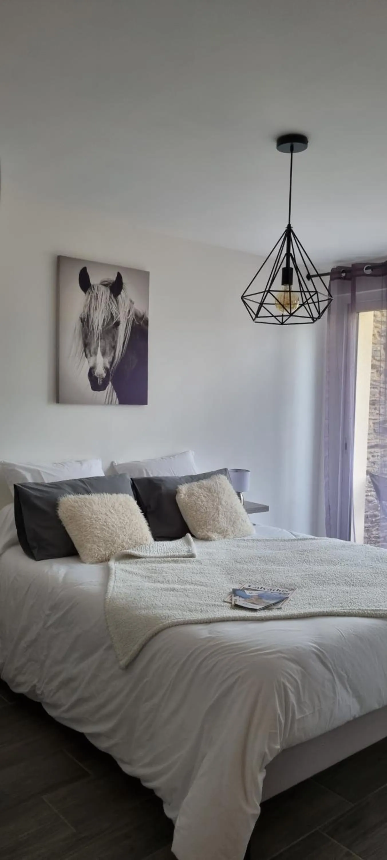 Bedroom, Bed in La Bergerie du Mesnil