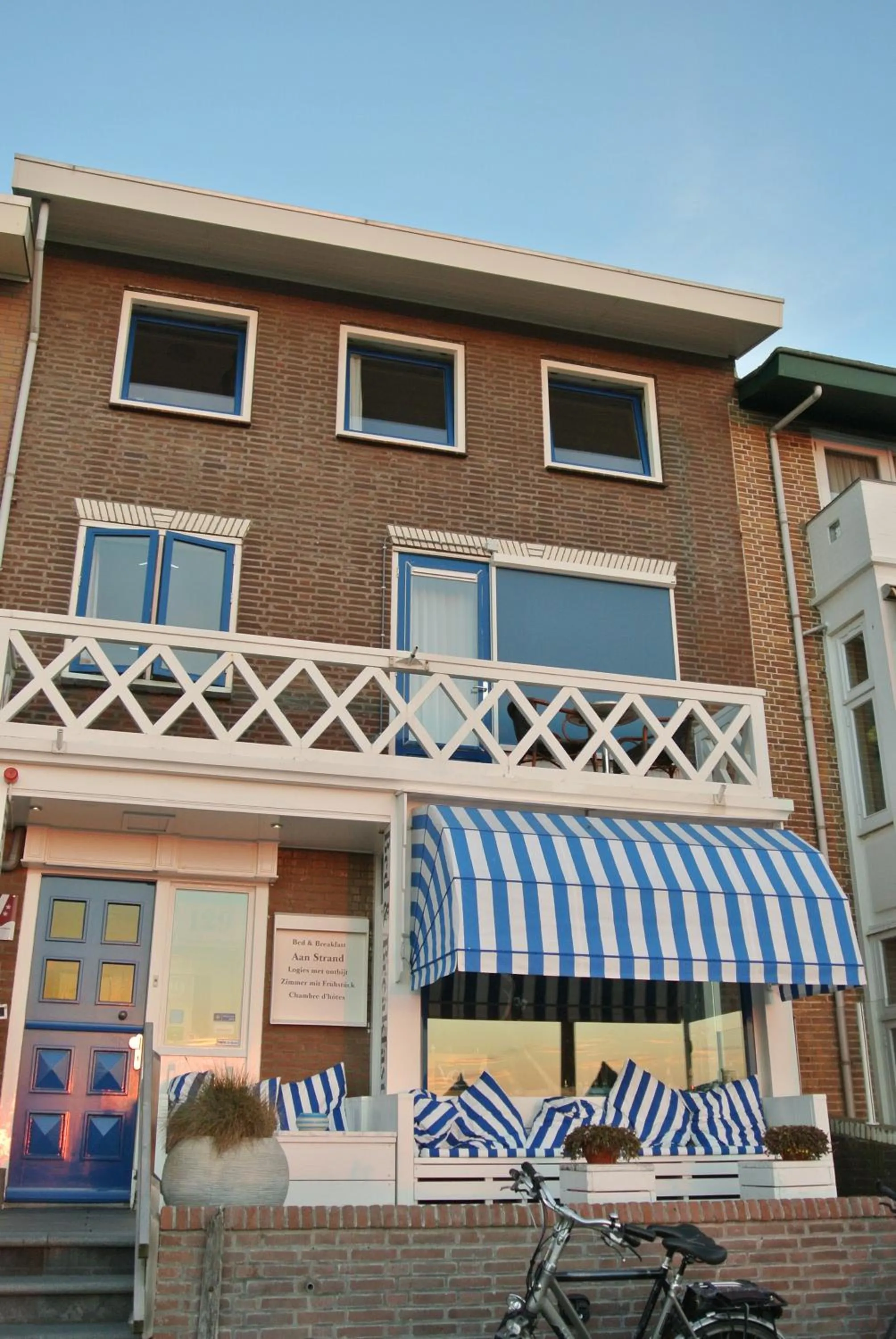 Balcony/Terrace in Bed&Breakfast aan Strand