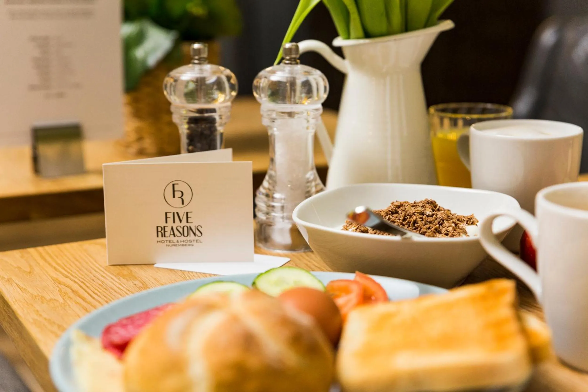 Buffet breakfast in Five Reasons Hostel & Hotel