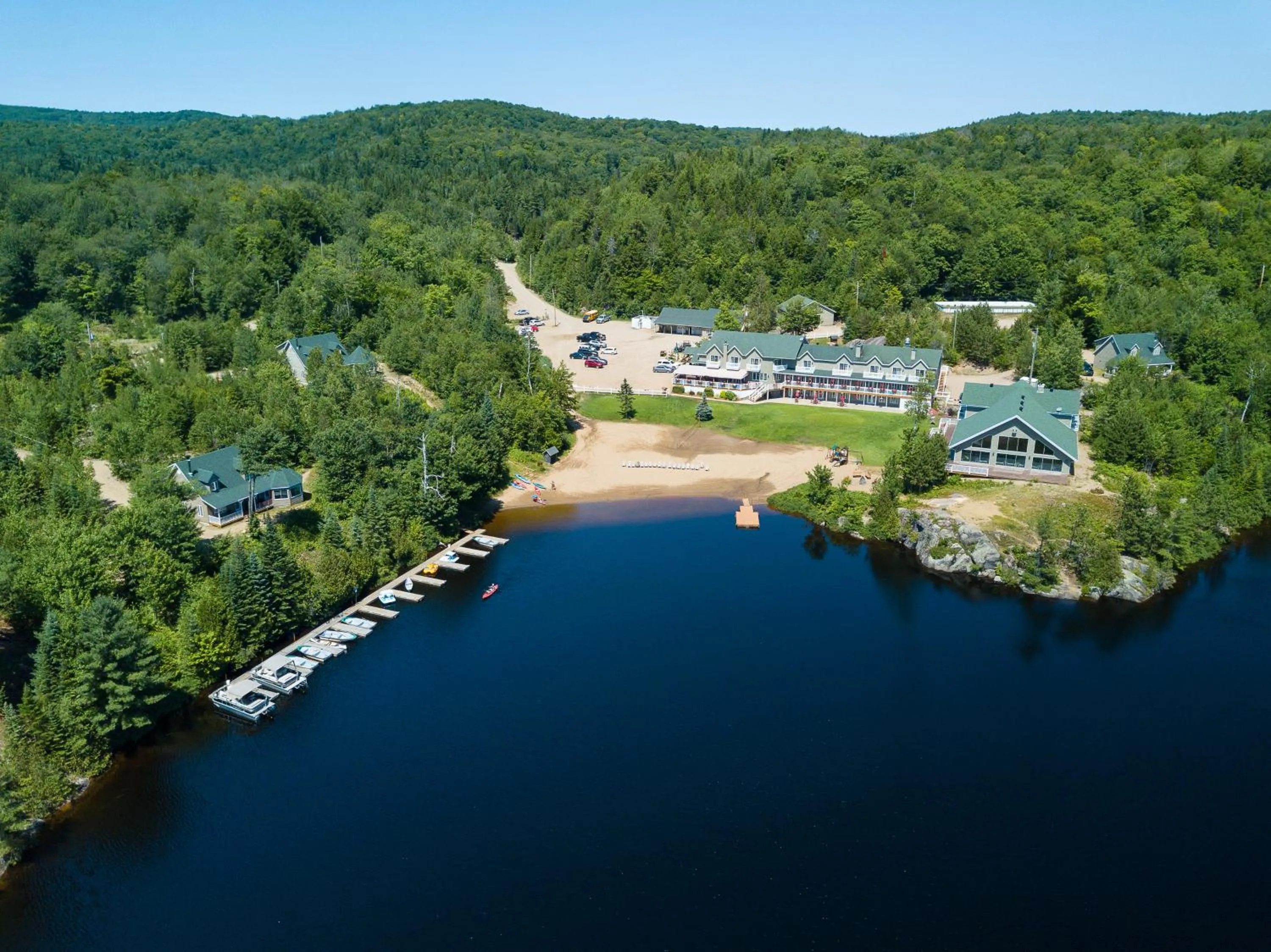 Bird's eye view in Pourvoirie du Lac Blanc