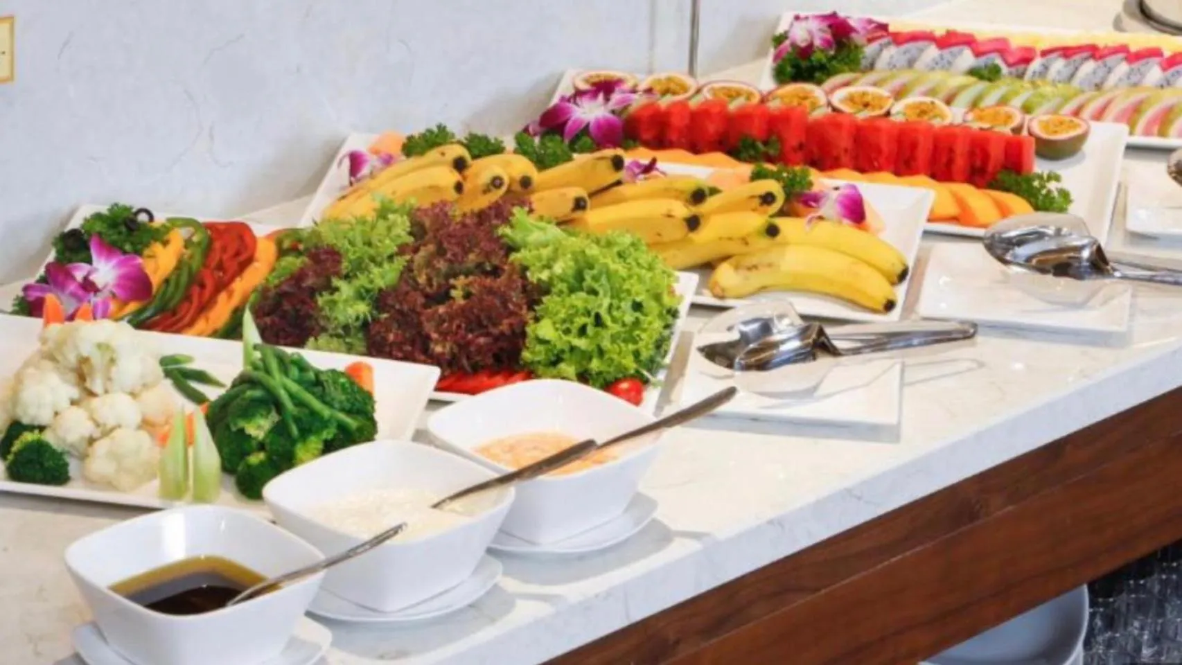 Food close-up in Doha 2 Hotel Saigon Airport