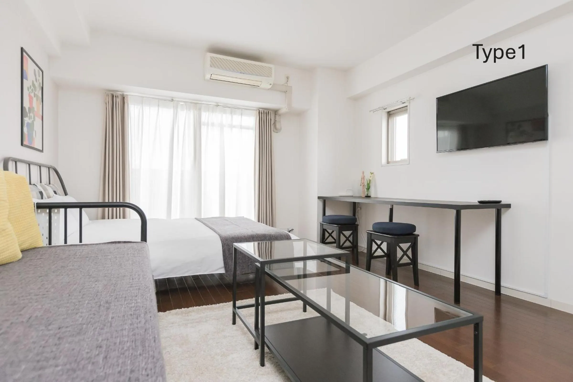 Bed in Nanba West Sakuragawa Station Apartment