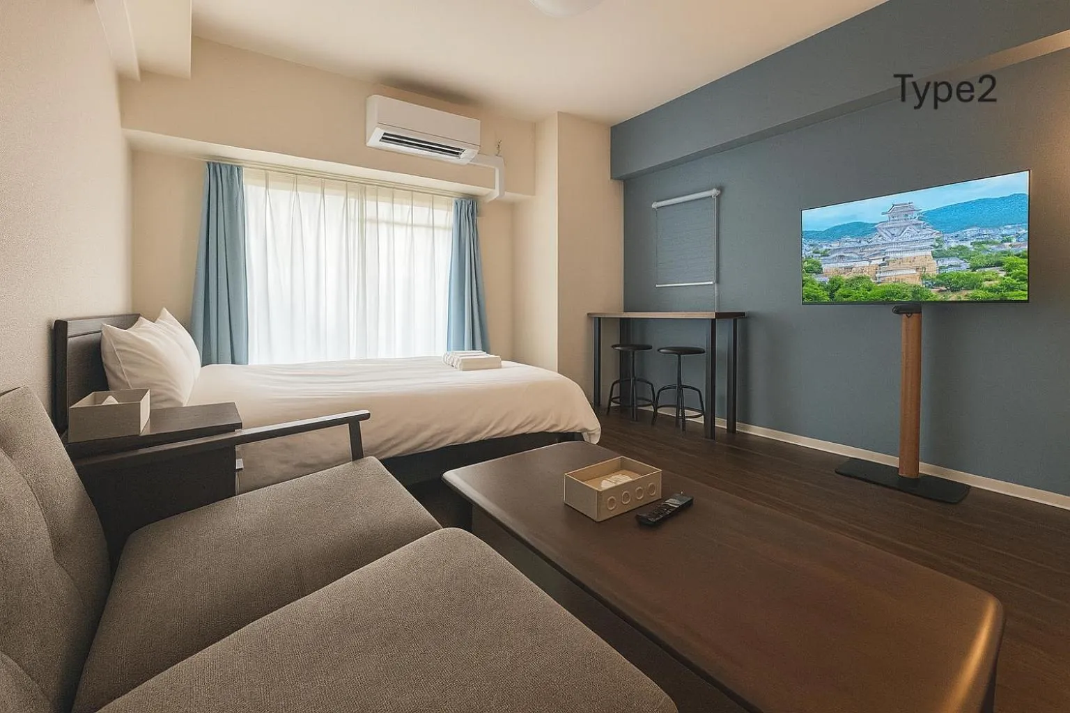 Bed in Nanba West Sakuragawa Station Apartment