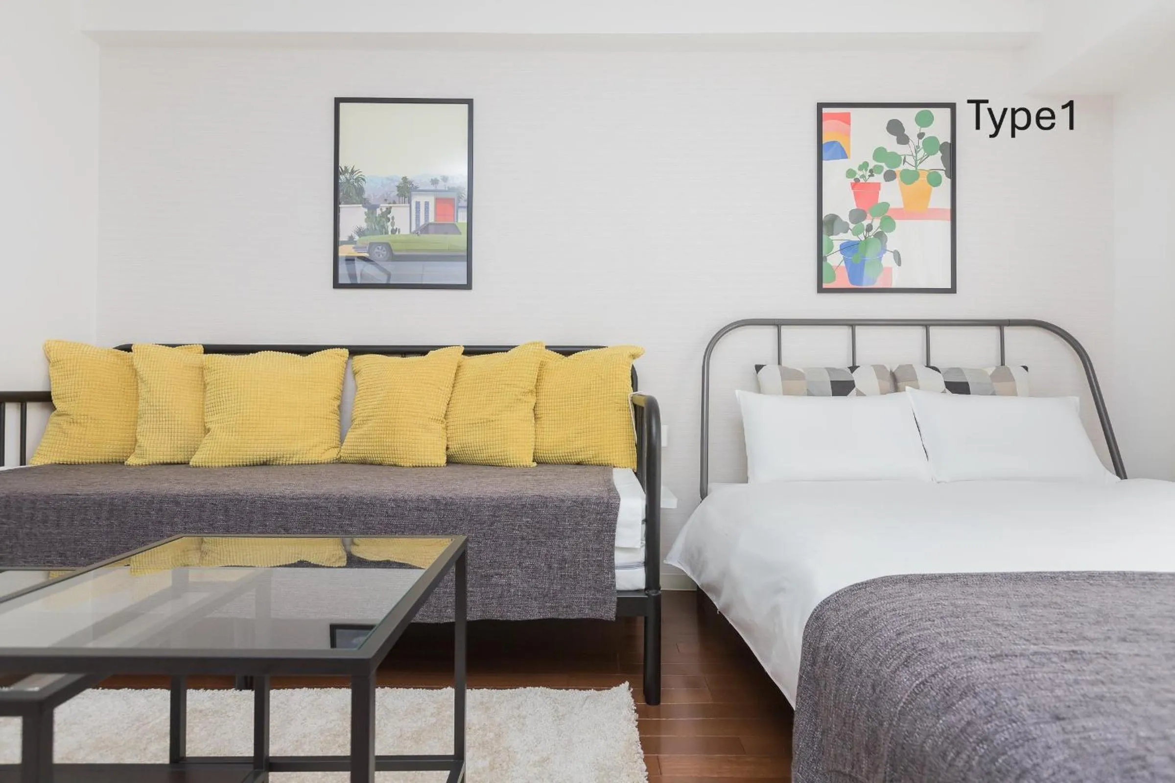 Photo of the whole room, Bed in Nanba West Sakuragawa Station Apartment