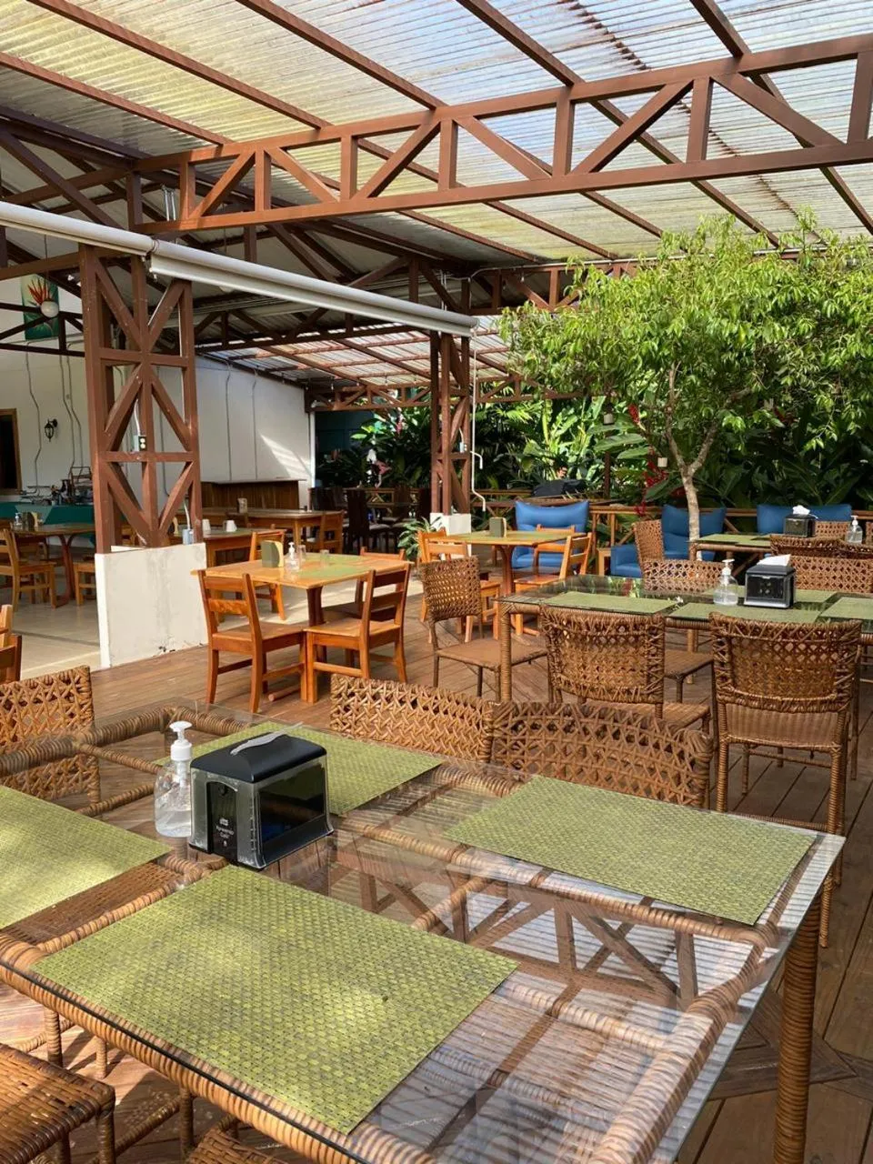 Patio in Hotel Eco Arenal