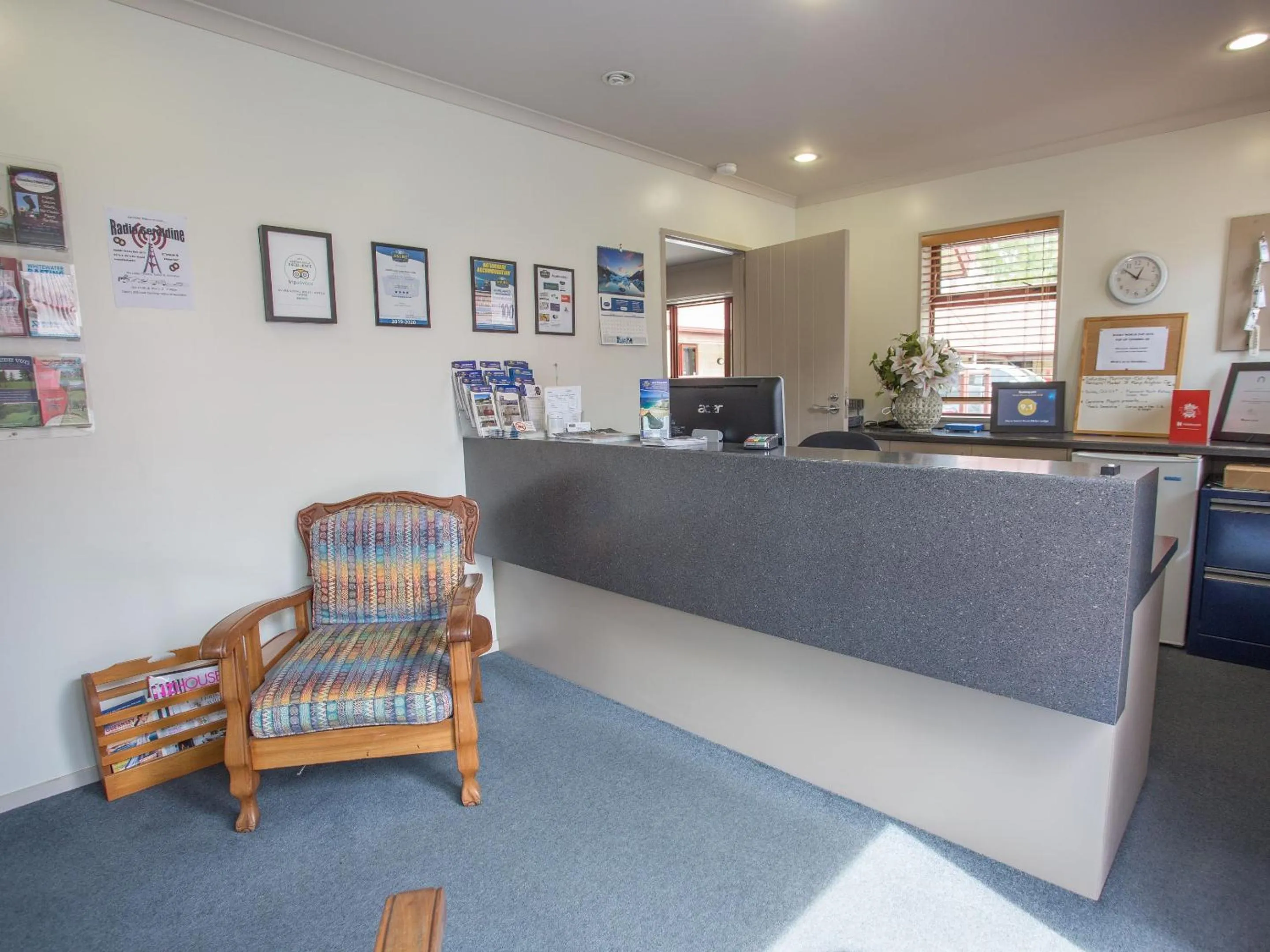 Lobby or reception in ASURE Scenic Route Motor Lodge