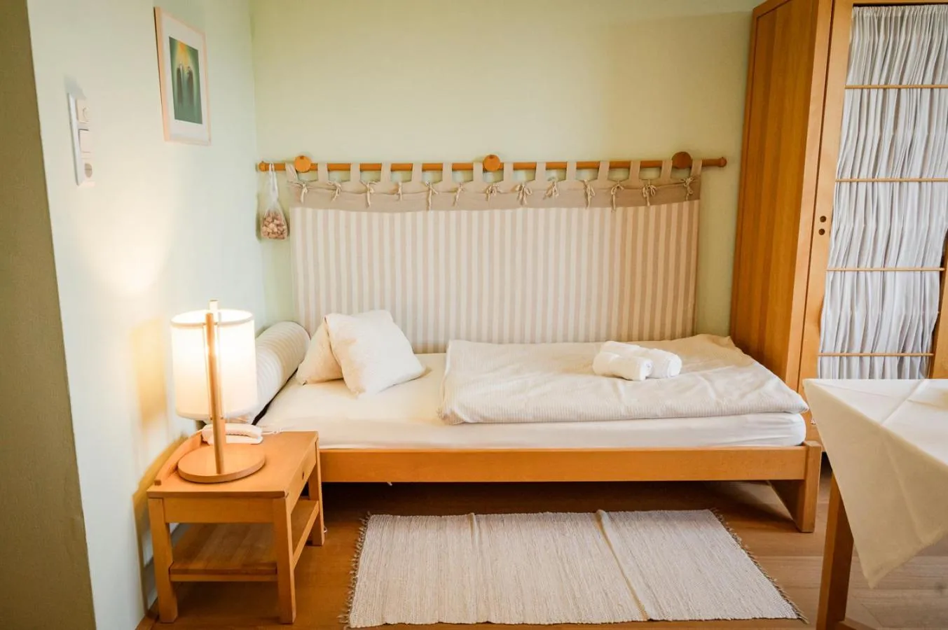 Bed in Panoramahotel Wagner - Das Biohotel am Semmering