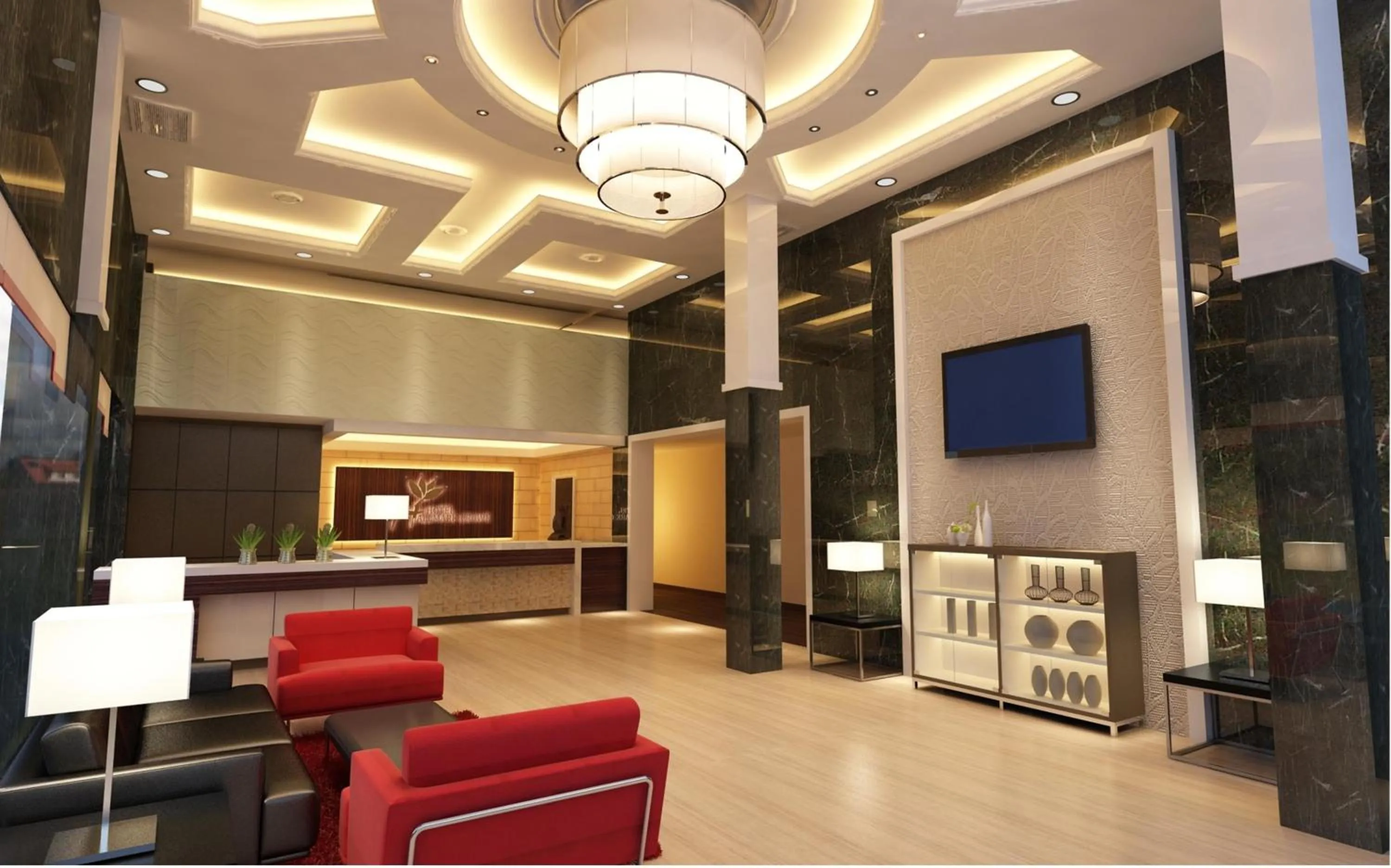 Lobby or reception in Hallmark Crown Hotel