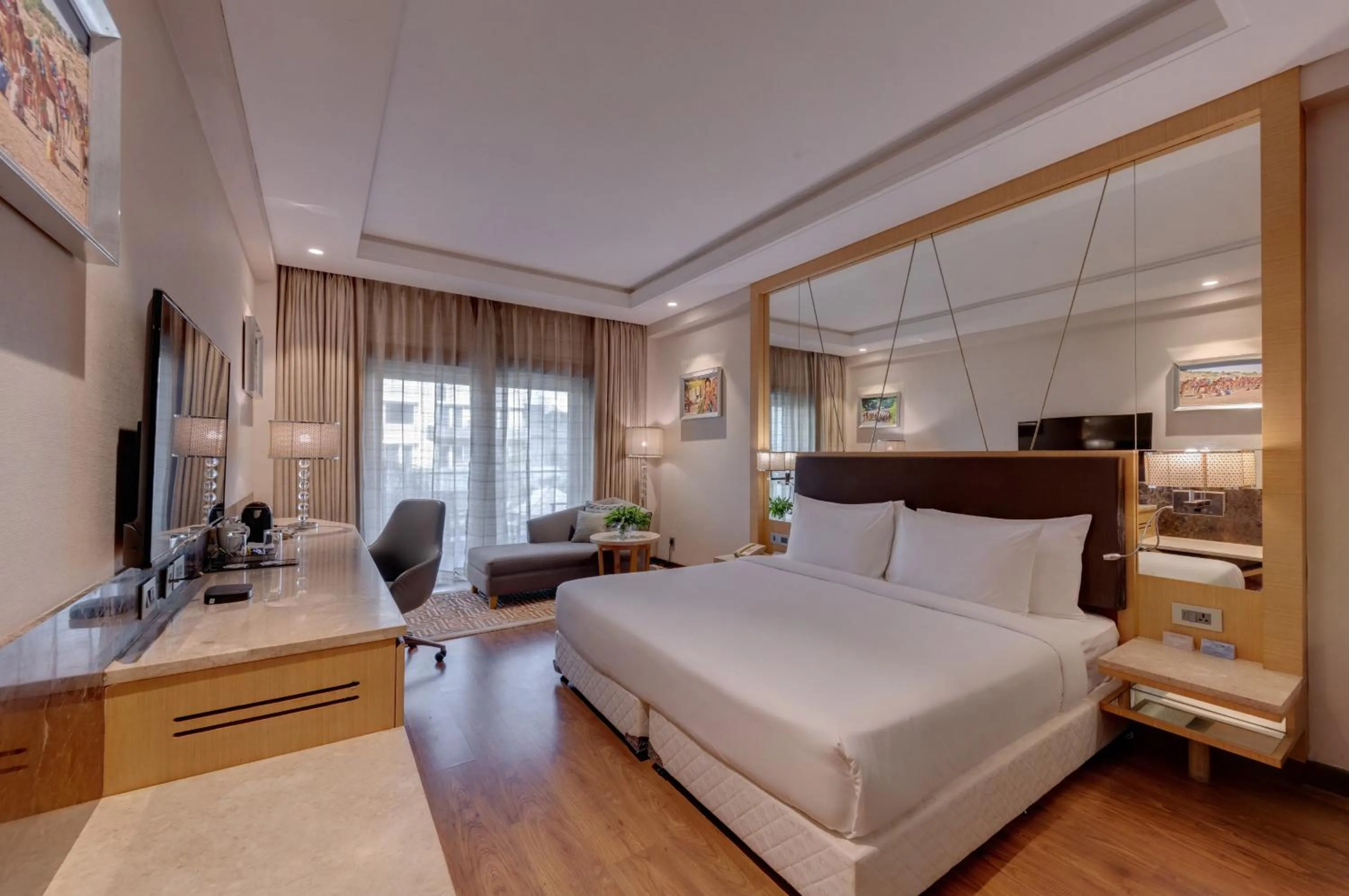 Bed in Radisson Resort & Spa Kandla