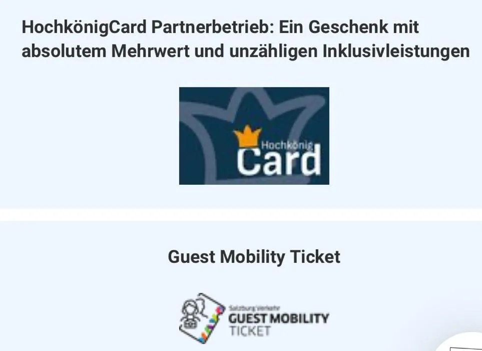 Logo/Certificate/Sign in Aparthotel Bergtraum