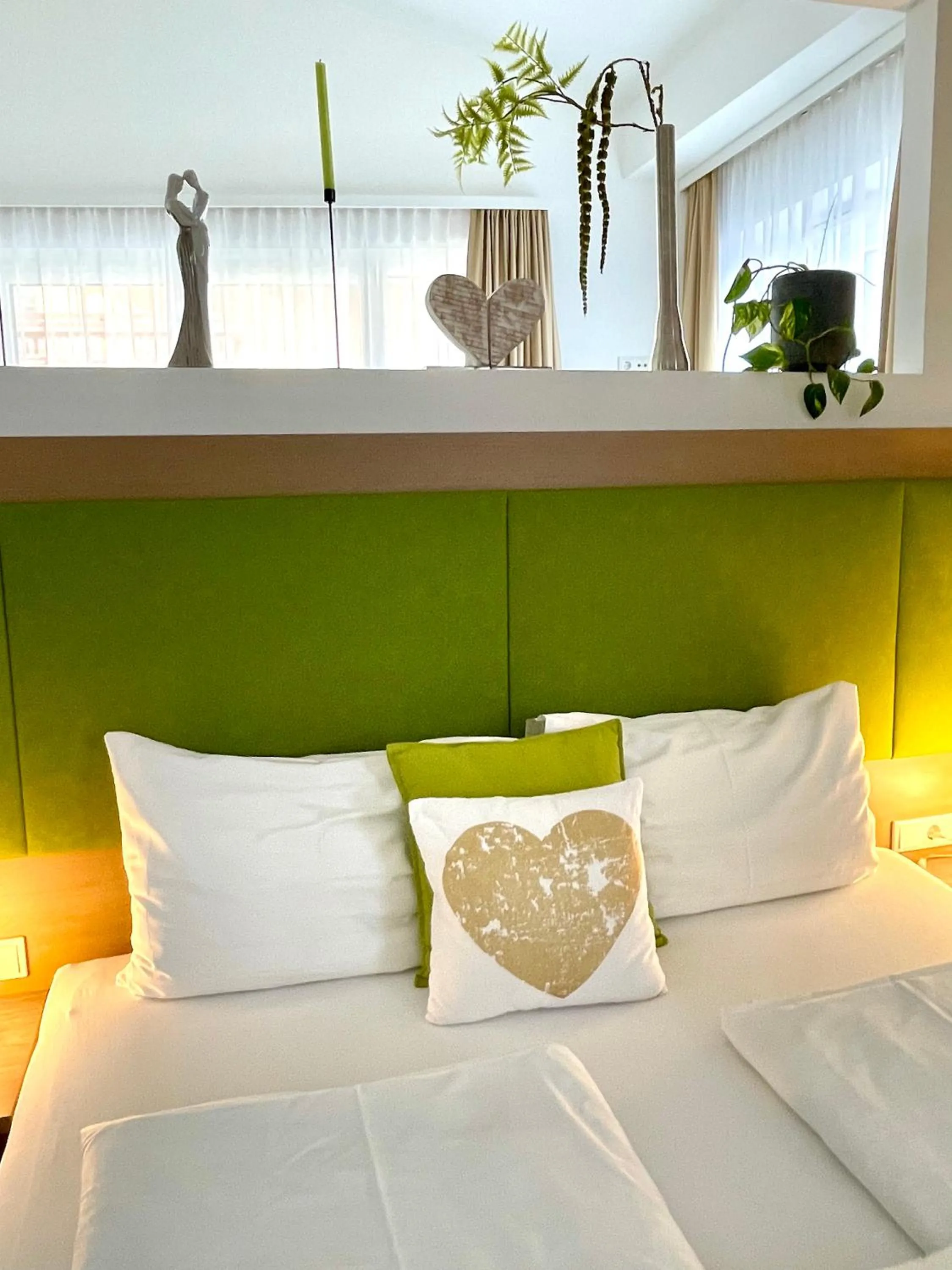 Bed in Aparthotel Bergtraum