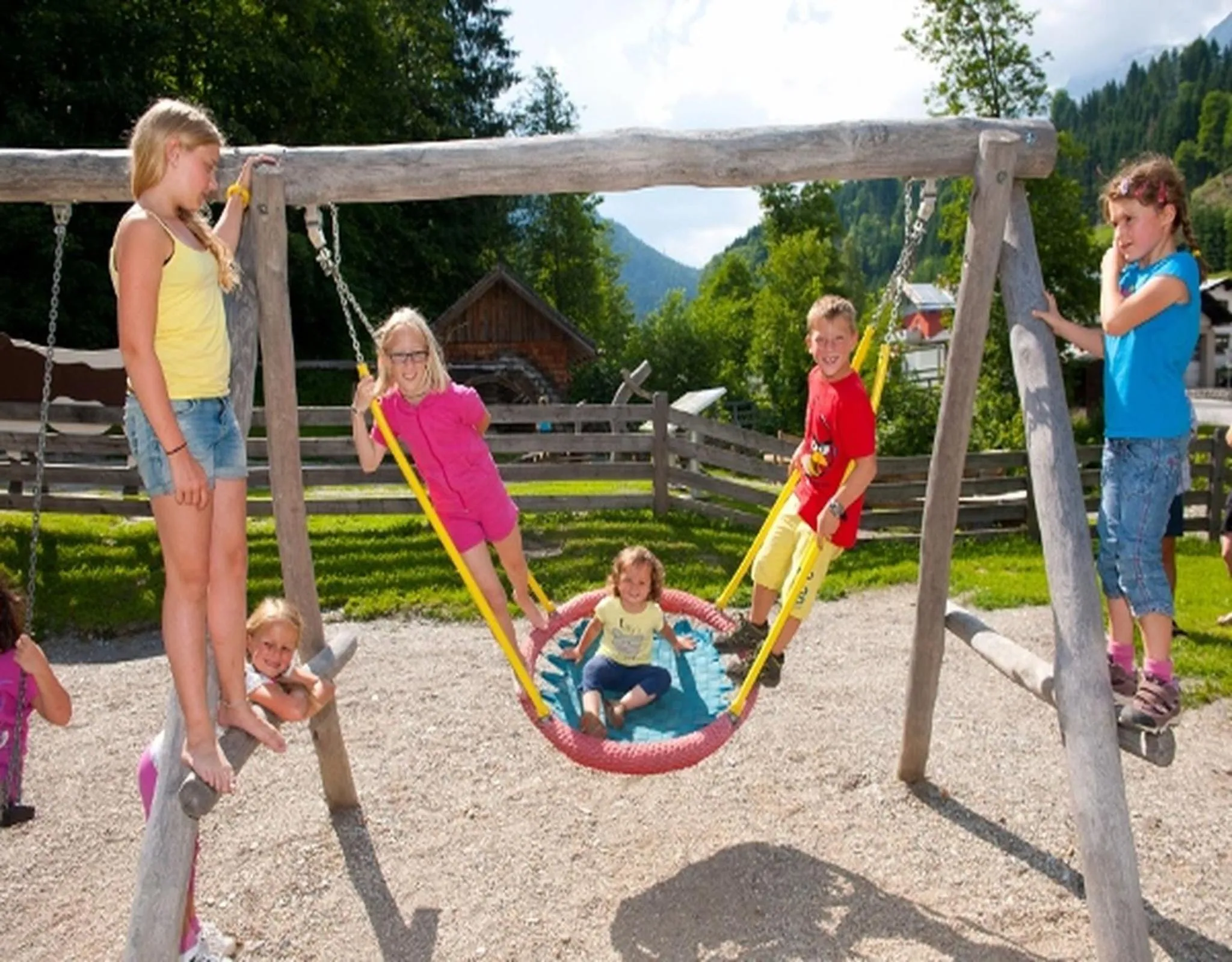 Children play ground in Aparthotel Bergtraum