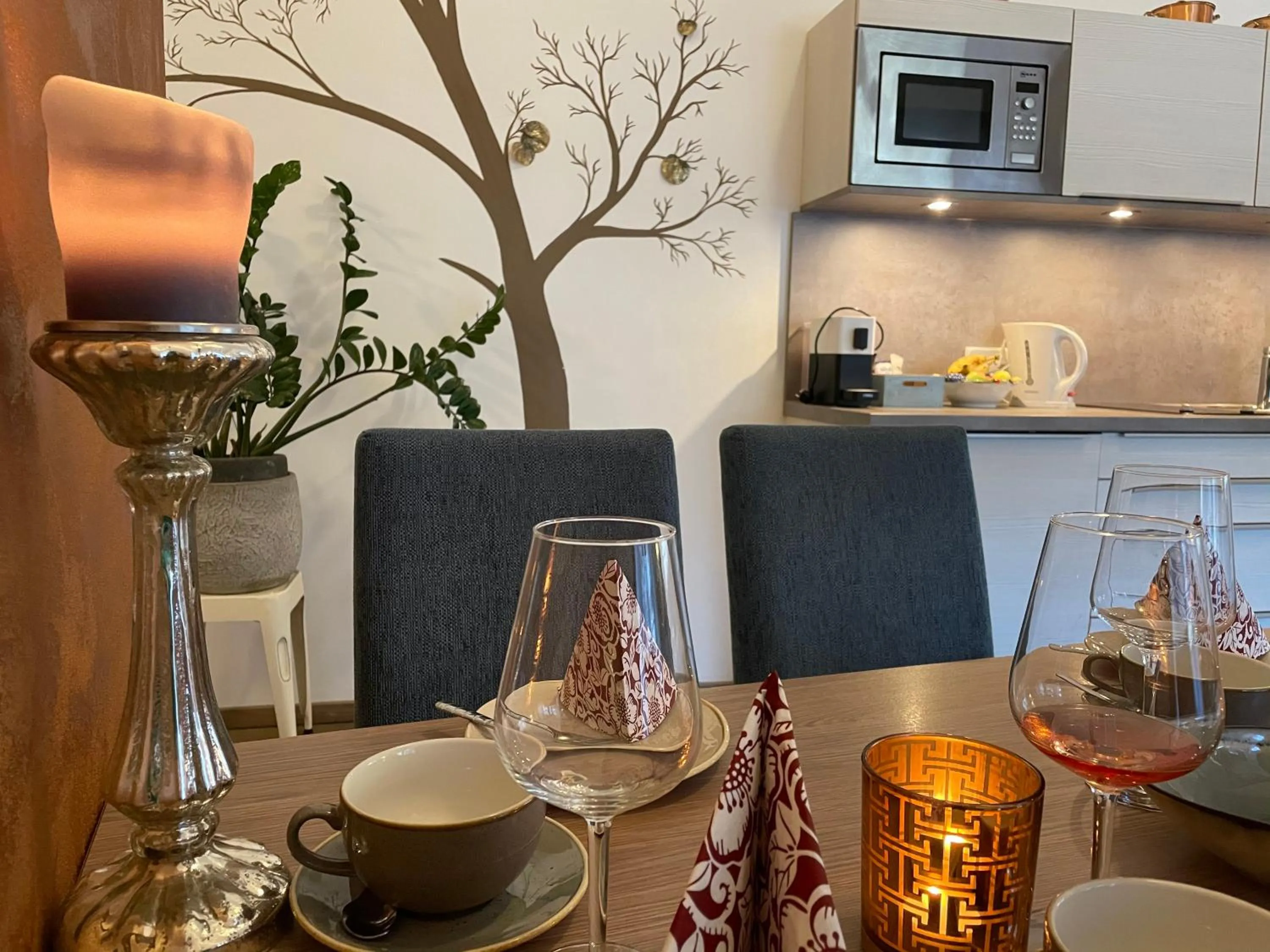 Dining area in Aparthotel Bergtraum