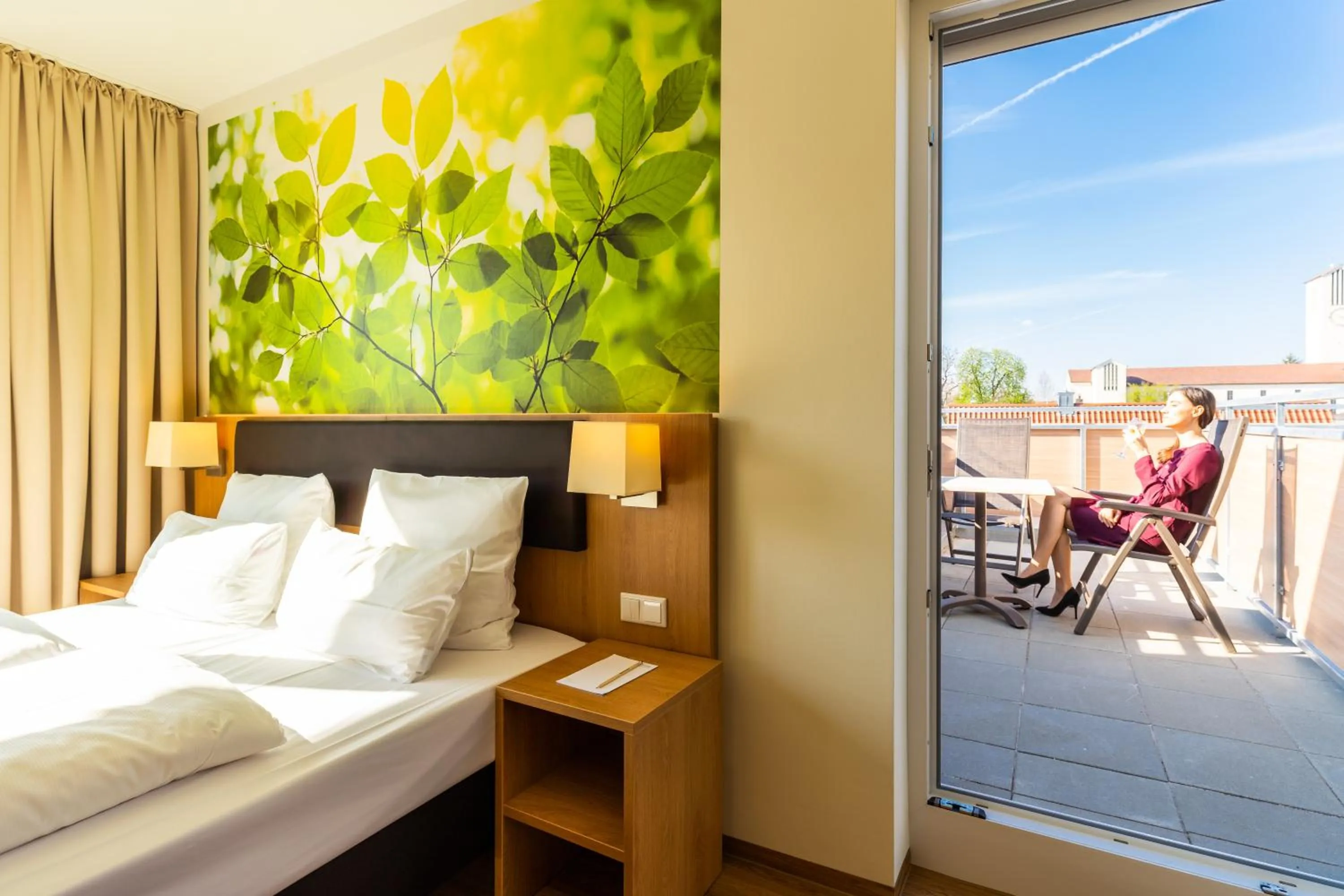 Balcony/Terrace, Bed in INhouse - Wohnen auf Zeit